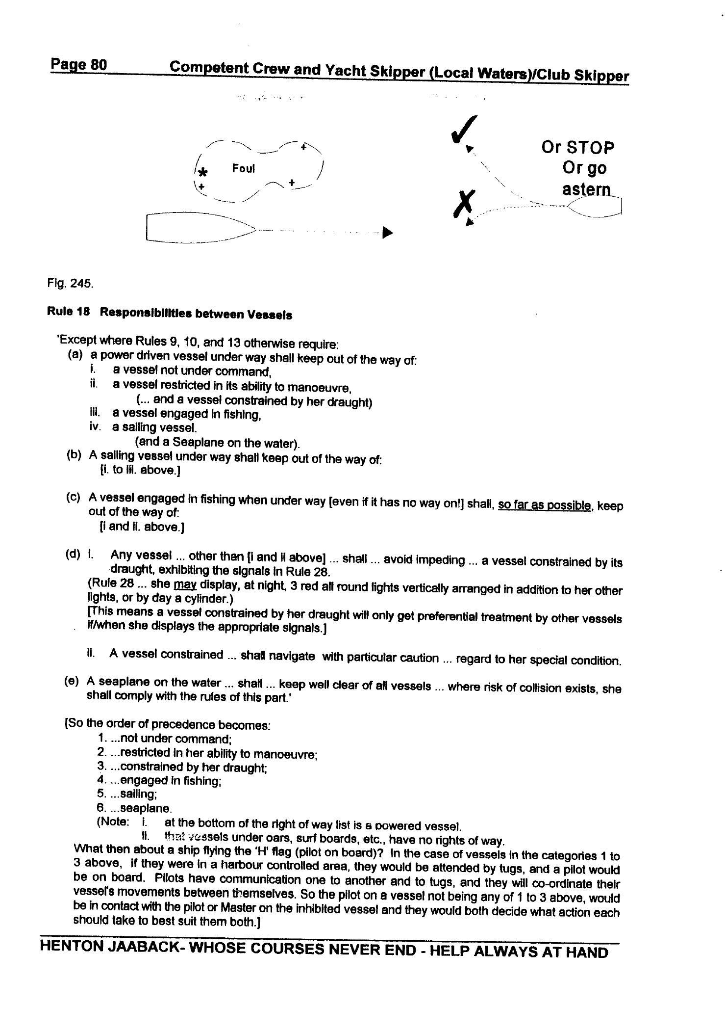 RYA Competent Crew and Yacht Skipper — страница 89