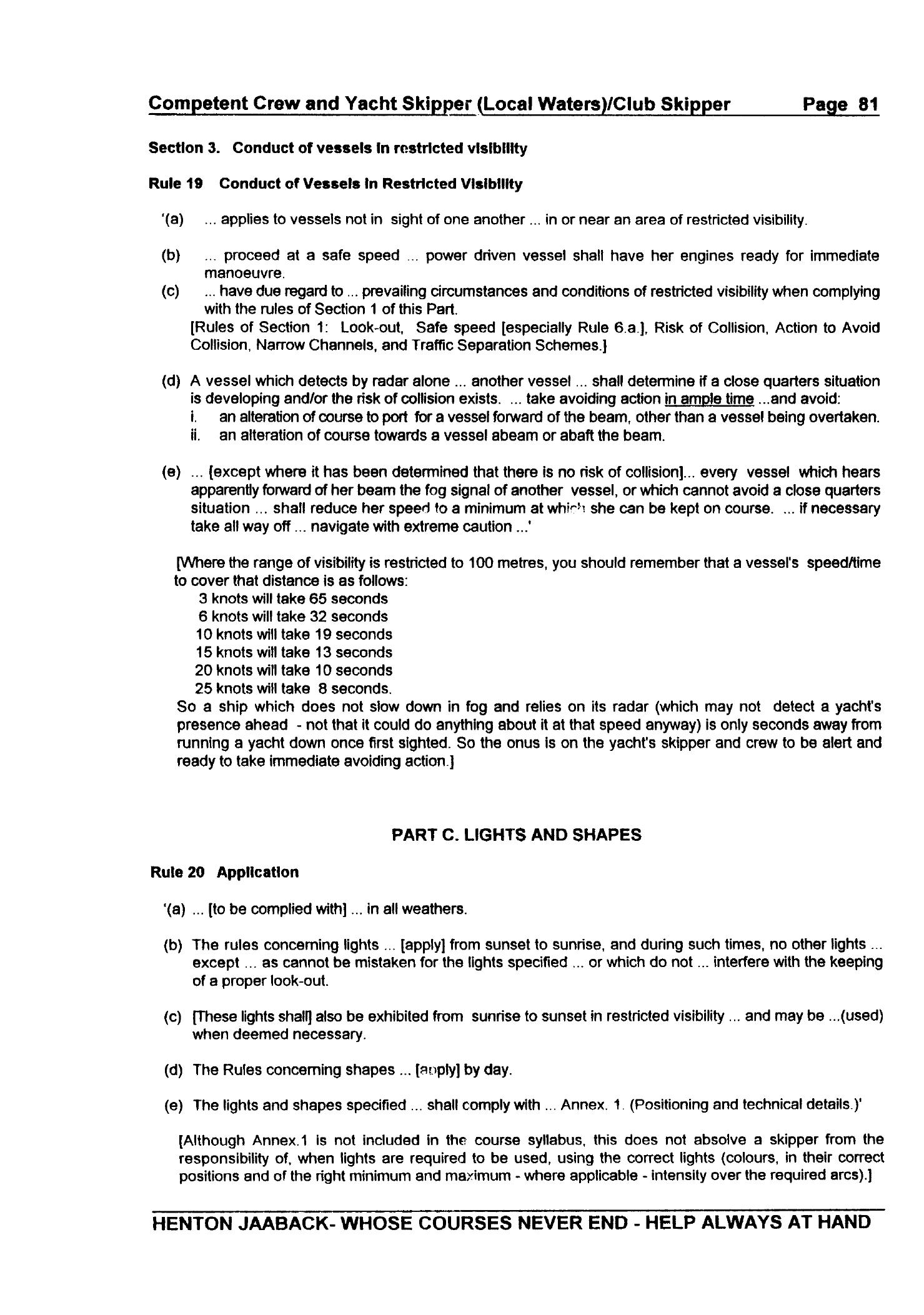 RYA Competent Crew and Yacht Skipper — страница 90