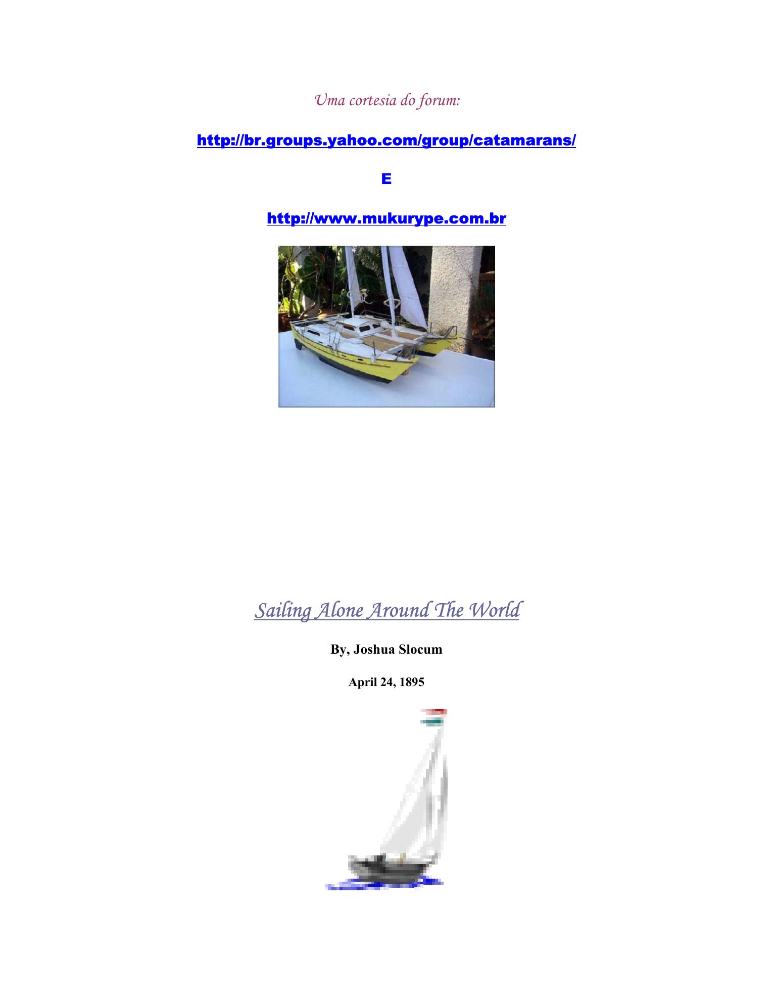 Sailing Alone Around the World — страница 1