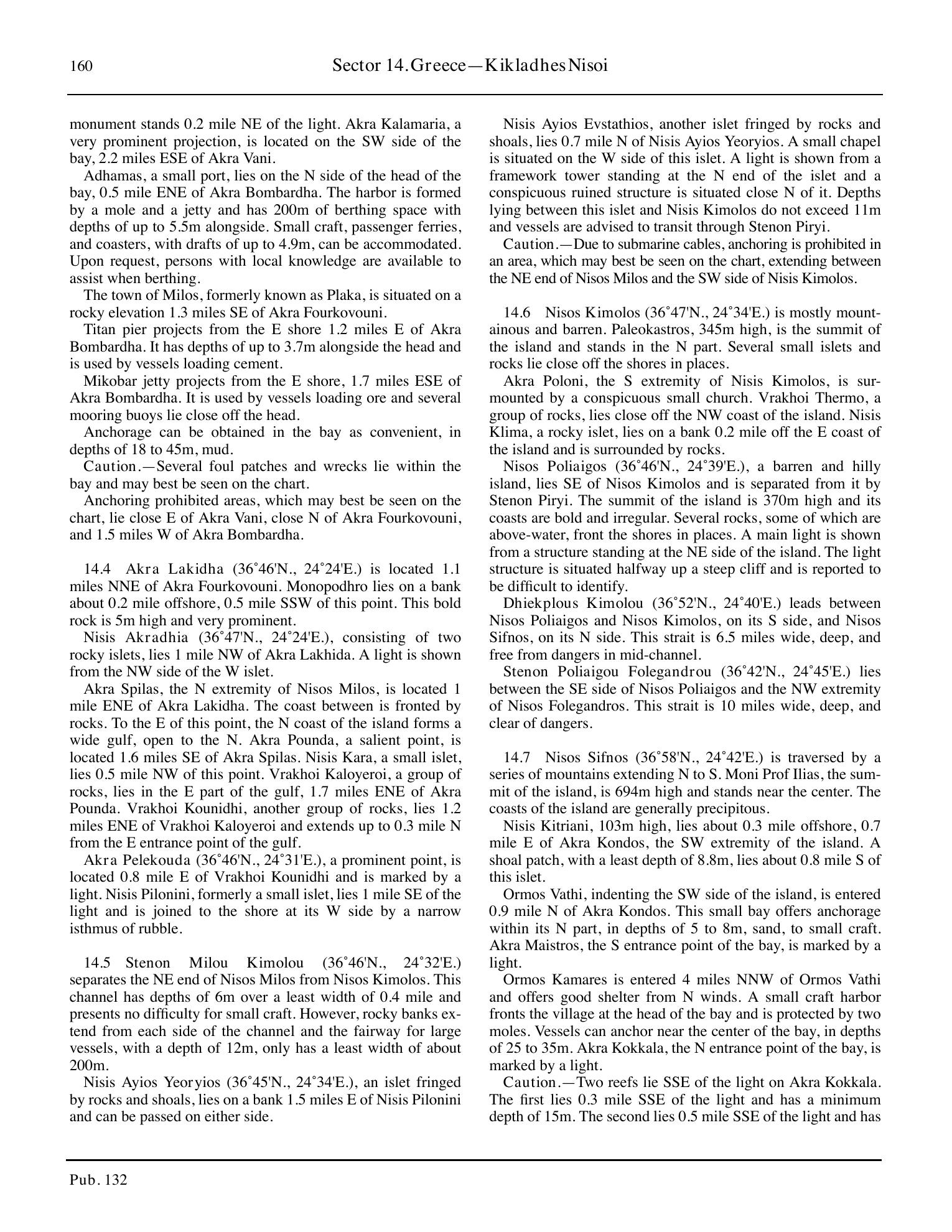 Sailing Directions (Enroute) Eastern Mediterranean — страница 170