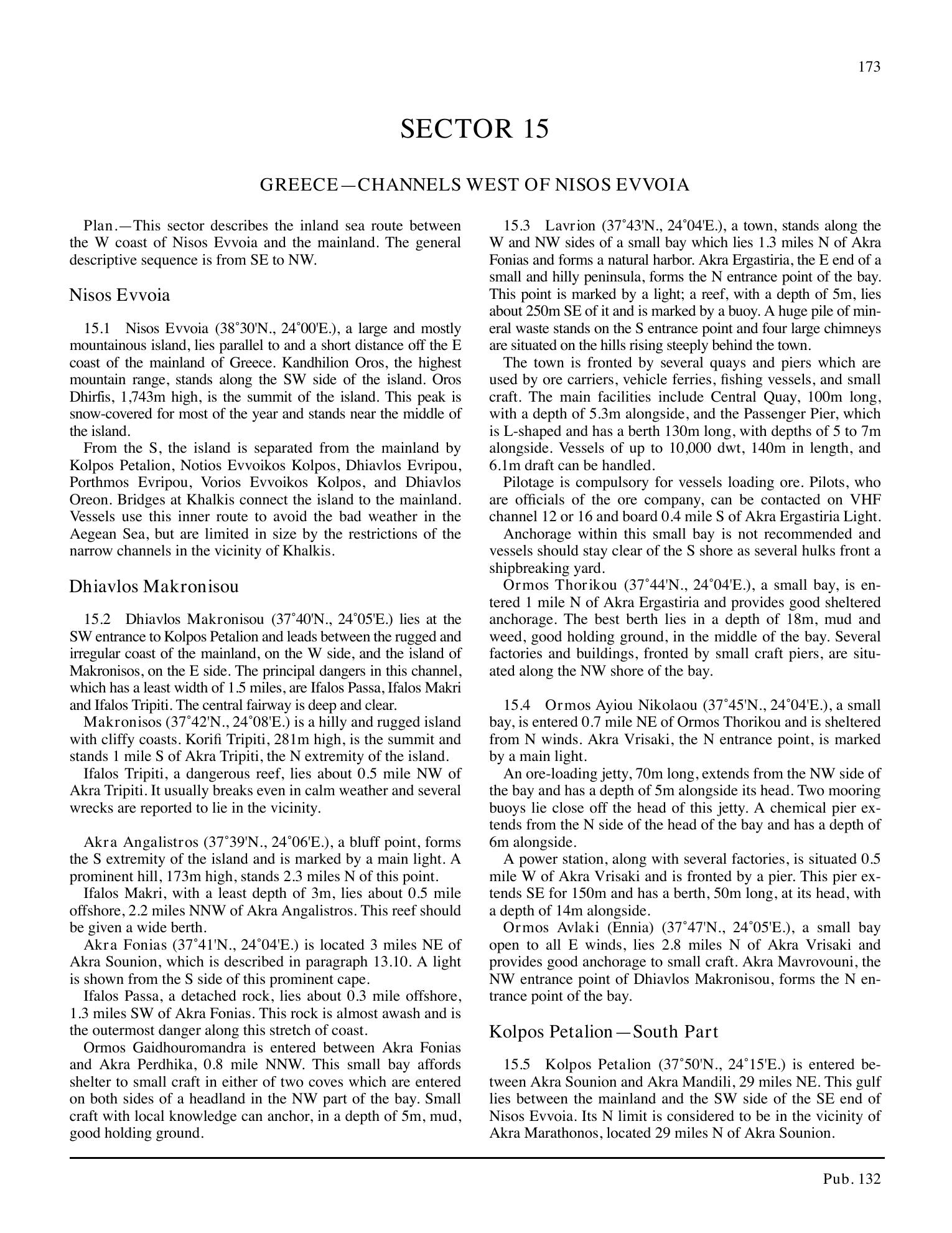 Sailing Directions (Enroute) Eastern Mediterranean — страница 183