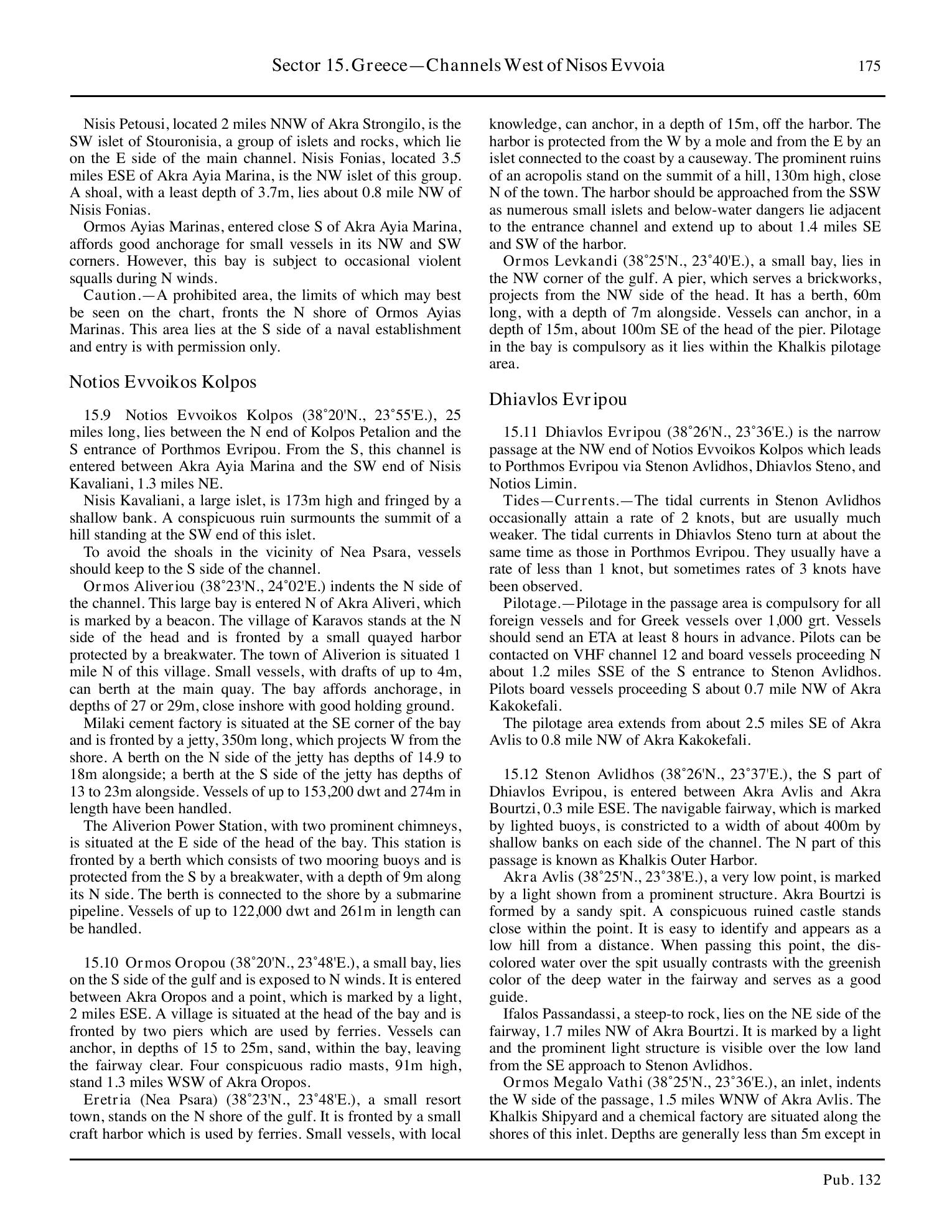 Sailing Directions (Enroute) Eastern Mediterranean — страница 185