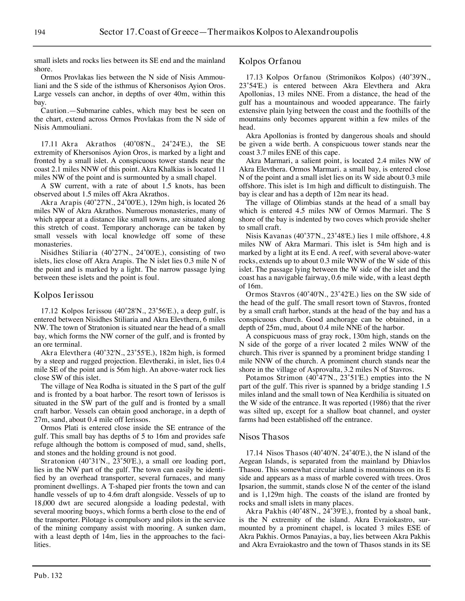 Sailing Directions (Enroute) Eastern Mediterranean — страница 204