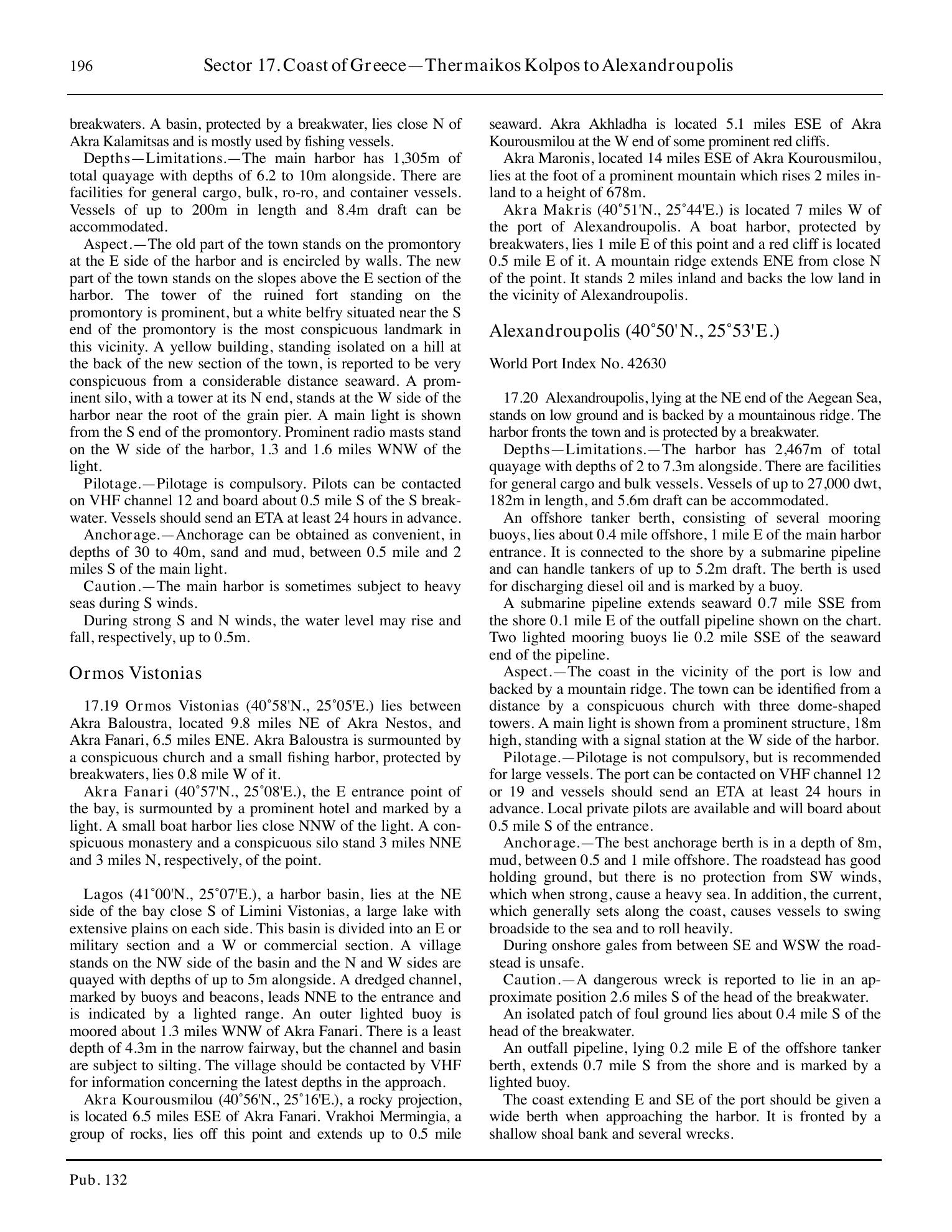 Sailing Directions (Enroute) Eastern Mediterranean — страница 206