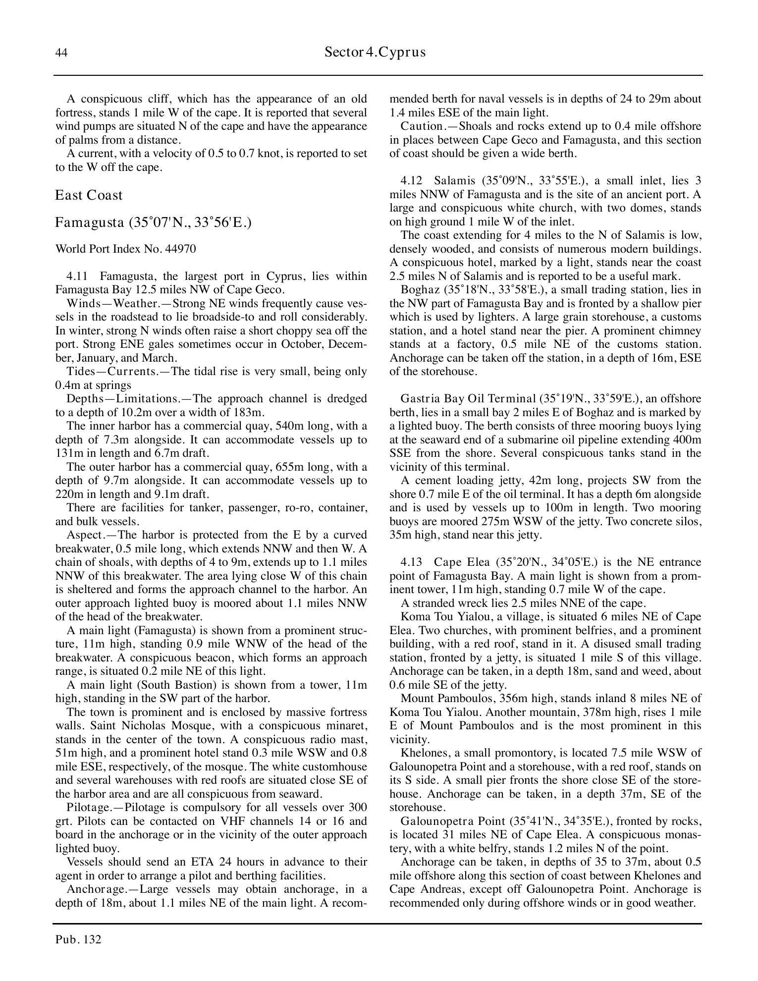 Sailing Directions (Enroute) Eastern Mediterranean — страница 54