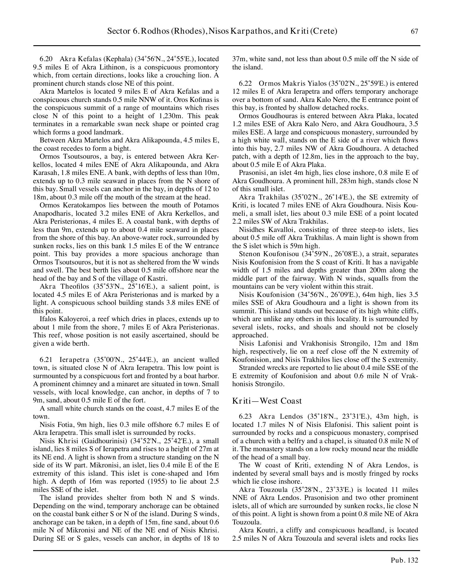 Sailing Directions (Enroute) Eastern Mediterranean — страница 77