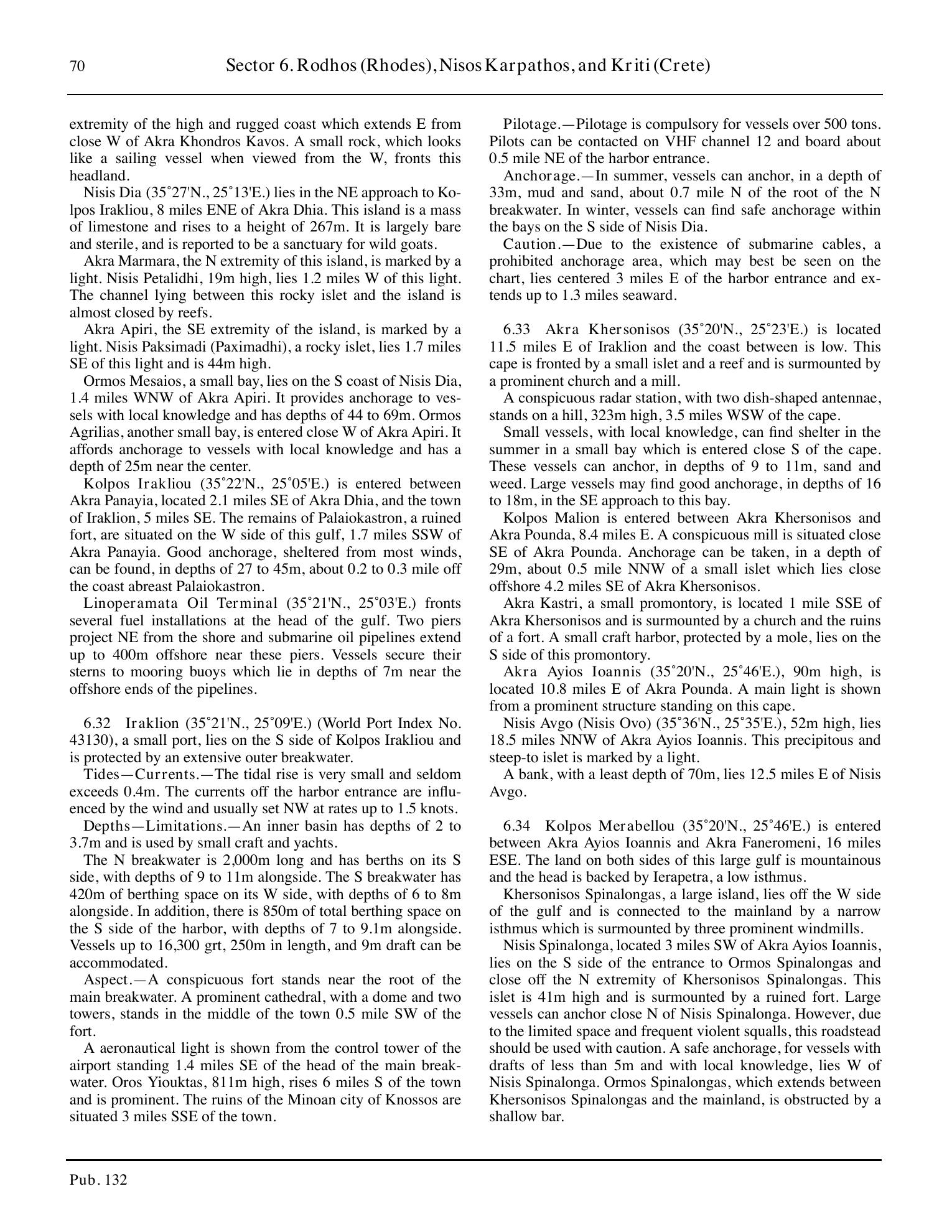 Sailing Directions (Enroute) Eastern Mediterranean — страница 80