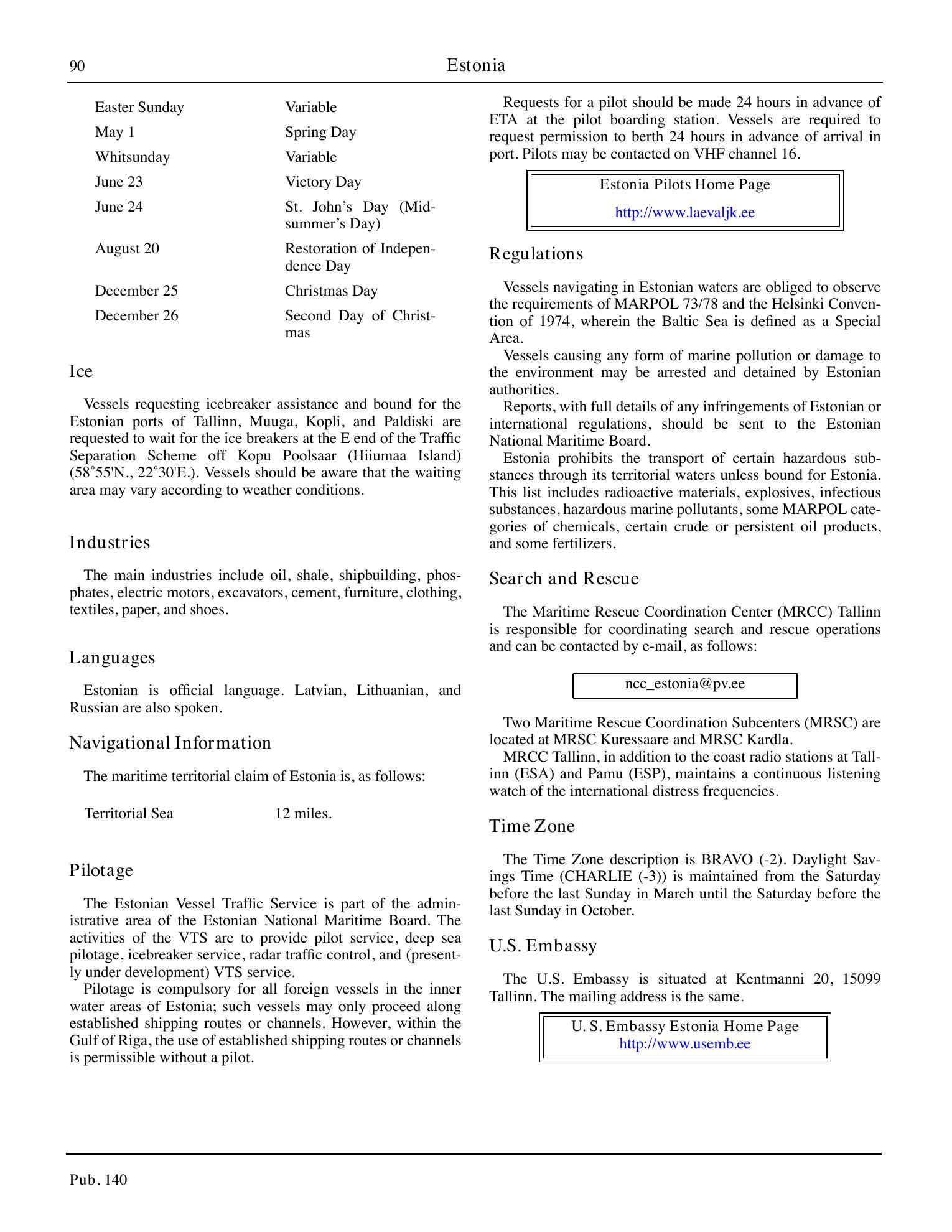 Sailing Directions (Planning Guide) North Atlantic Ocean, Baltic Sea, North Sea, and the Mediterranean Sea — страница 101