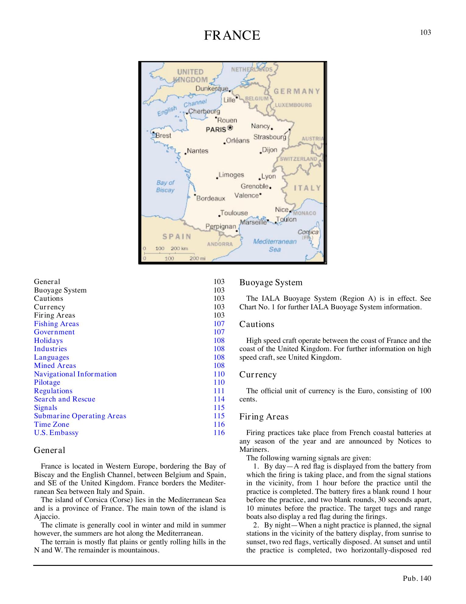 Sailing Directions (Planning Guide) North Atlantic Ocean, Baltic Sea, North Sea, and the Mediterranean Sea — страница 114