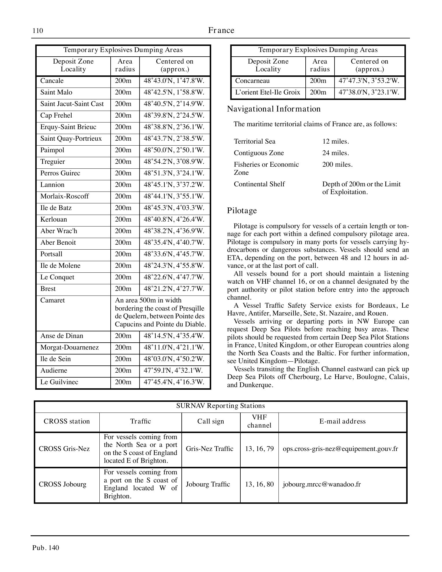 Sailing Directions (Planning Guide) North Atlantic Ocean, Baltic Sea, North Sea, and the Mediterranean Sea — страница 121