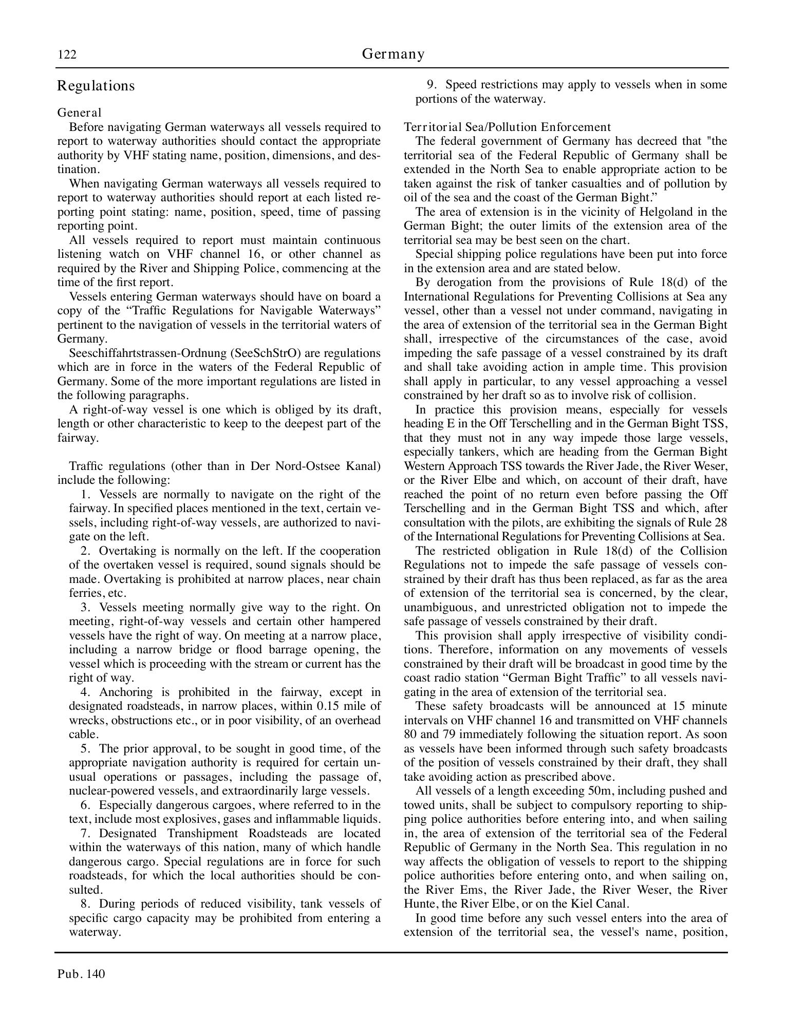 Sailing Directions (Planning Guide) North Atlantic Ocean, Baltic Sea, North Sea, and the Mediterranean Sea — страница 133