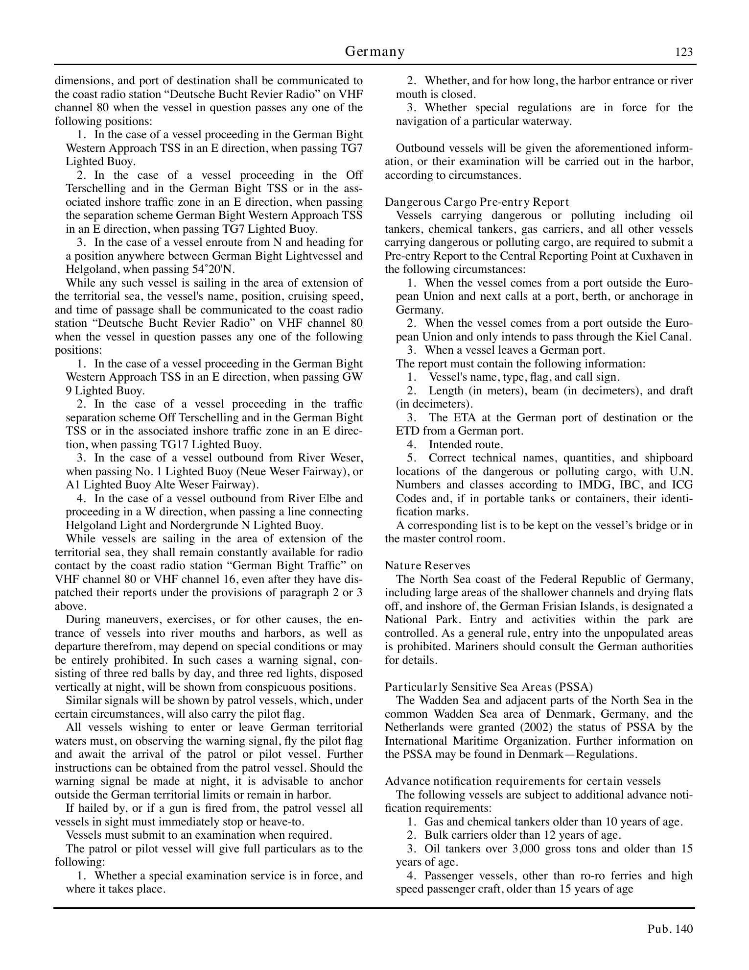 Sailing Directions (Planning Guide) North Atlantic Ocean, Baltic Sea, North Sea, and the Mediterranean Sea — страница 134