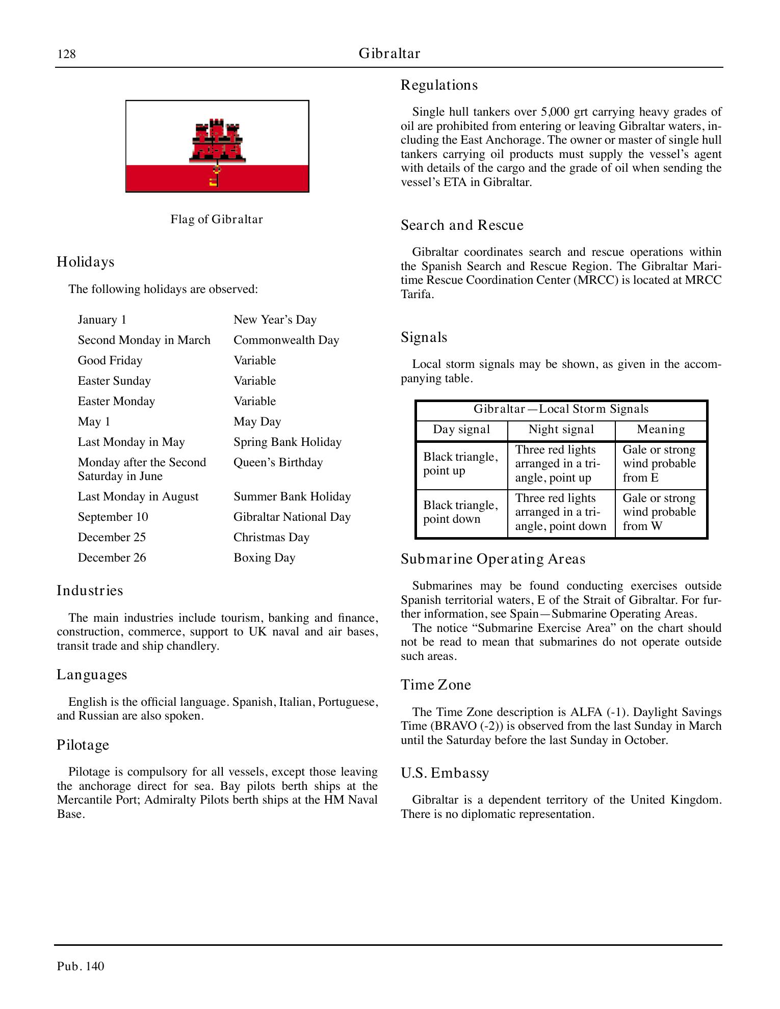 Sailing Directions (Planning Guide) North Atlantic Ocean, Baltic Sea, North Sea, and the Mediterranean Sea — страница 139