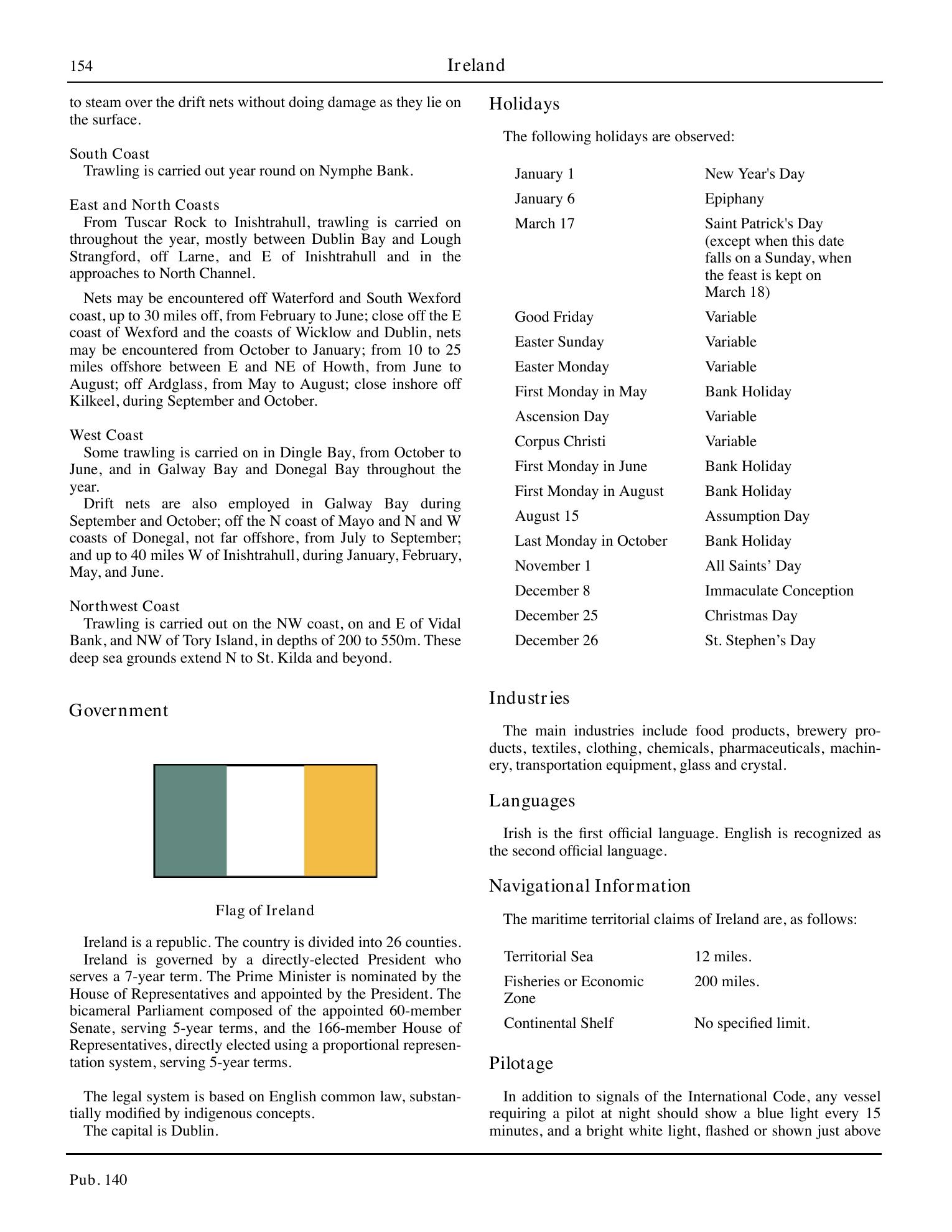 Sailing Directions (Planning Guide) North Atlantic Ocean, Baltic Sea, North Sea, and the Mediterranean Sea — страница 165