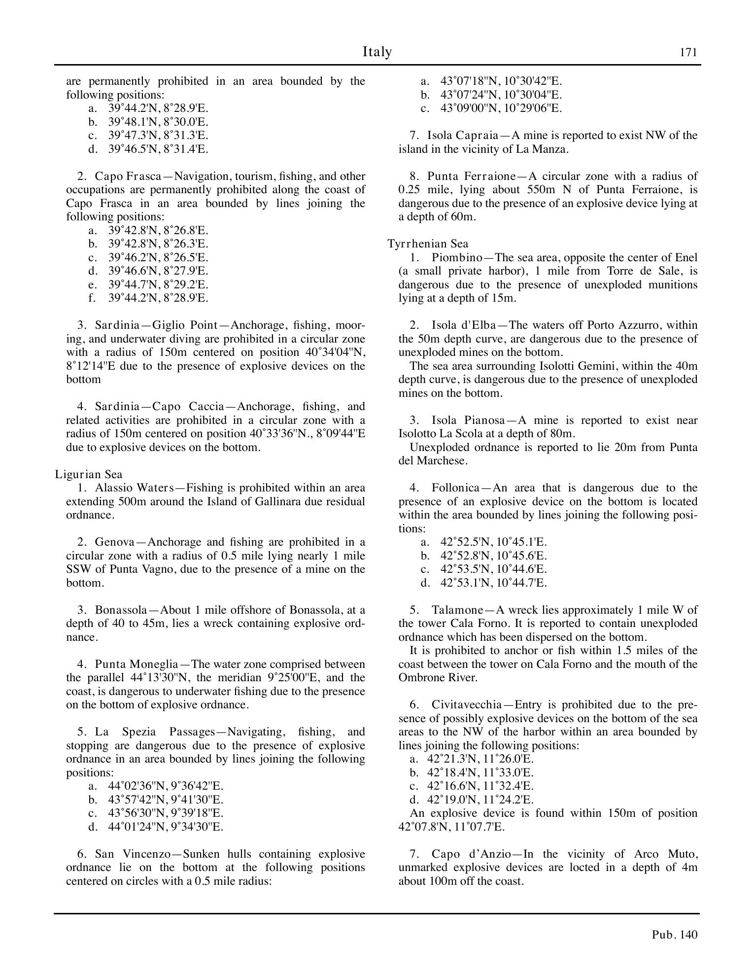Sailing Directions (Planning Guide) North Atlantic Ocean, Baltic Sea, North Sea, and the Mediterranean Sea — страница 182