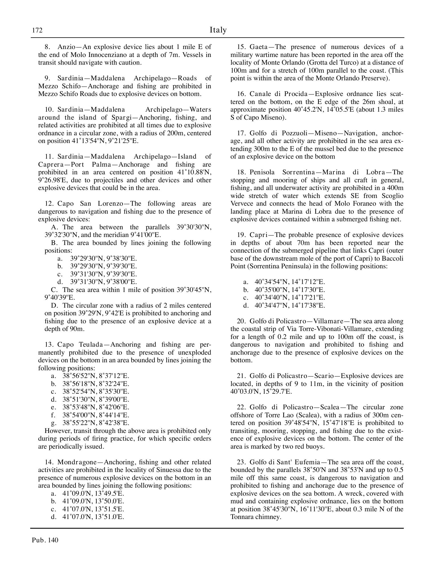 Sailing Directions (Planning Guide) North Atlantic Ocean, Baltic Sea, North Sea, and the Mediterranean Sea — страница 183