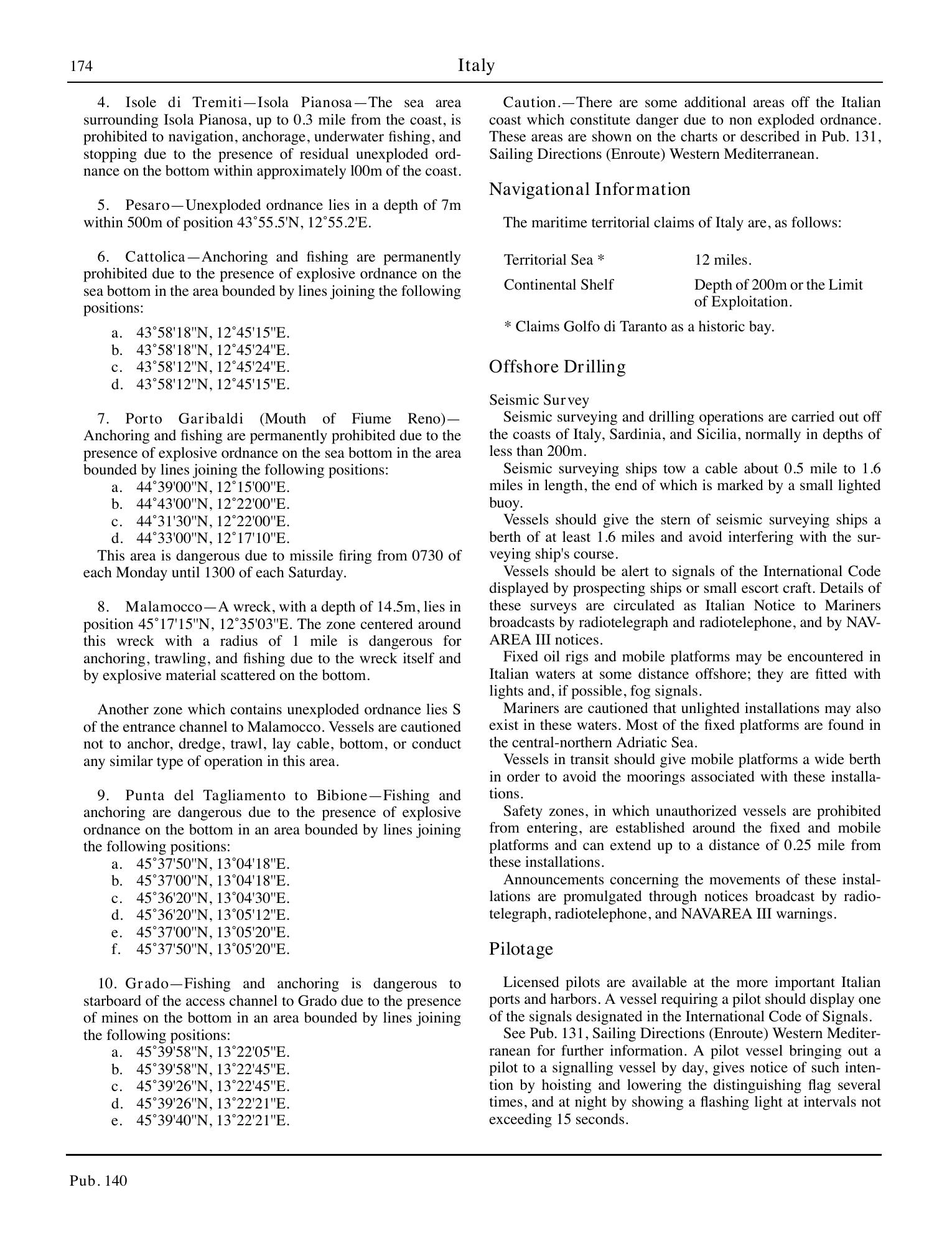Sailing Directions (Planning Guide) North Atlantic Ocean, Baltic Sea, North Sea, and the Mediterranean Sea — страница 185