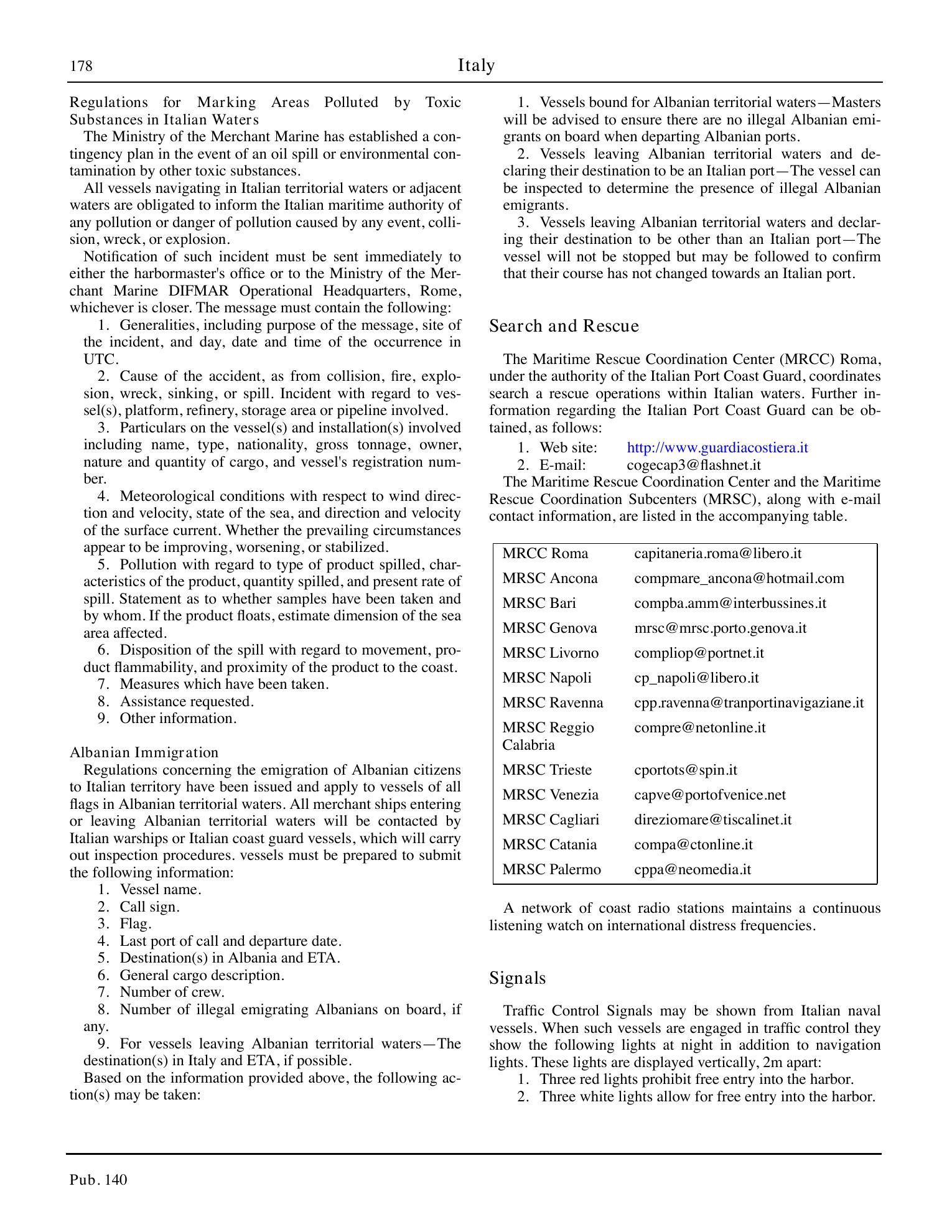 Sailing Directions (Planning Guide) North Atlantic Ocean, Baltic Sea, North Sea, and the Mediterranean Sea — страница 189