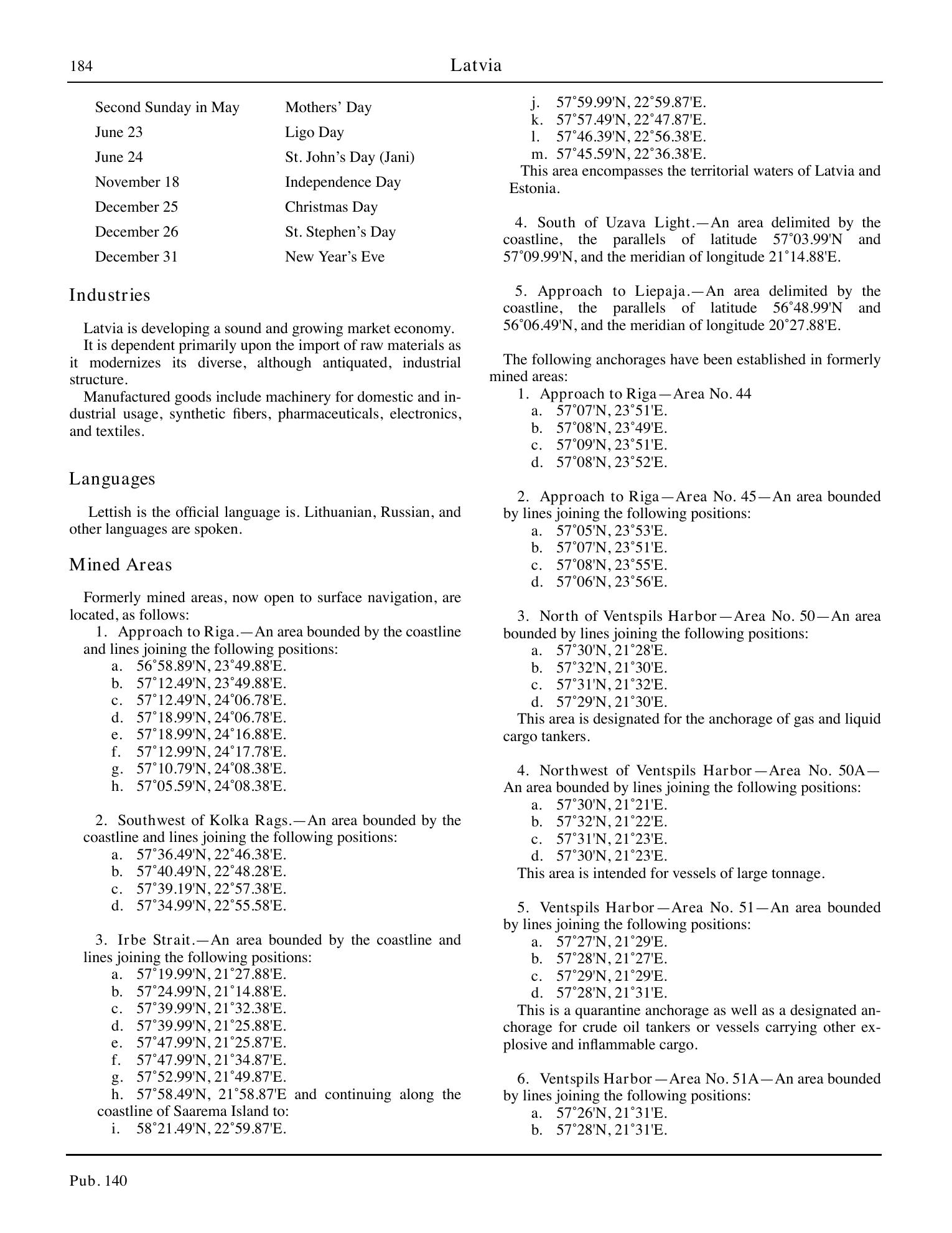 Sailing Directions (Planning Guide) North Atlantic Ocean, Baltic Sea, North Sea, and the Mediterranean Sea — страница 195