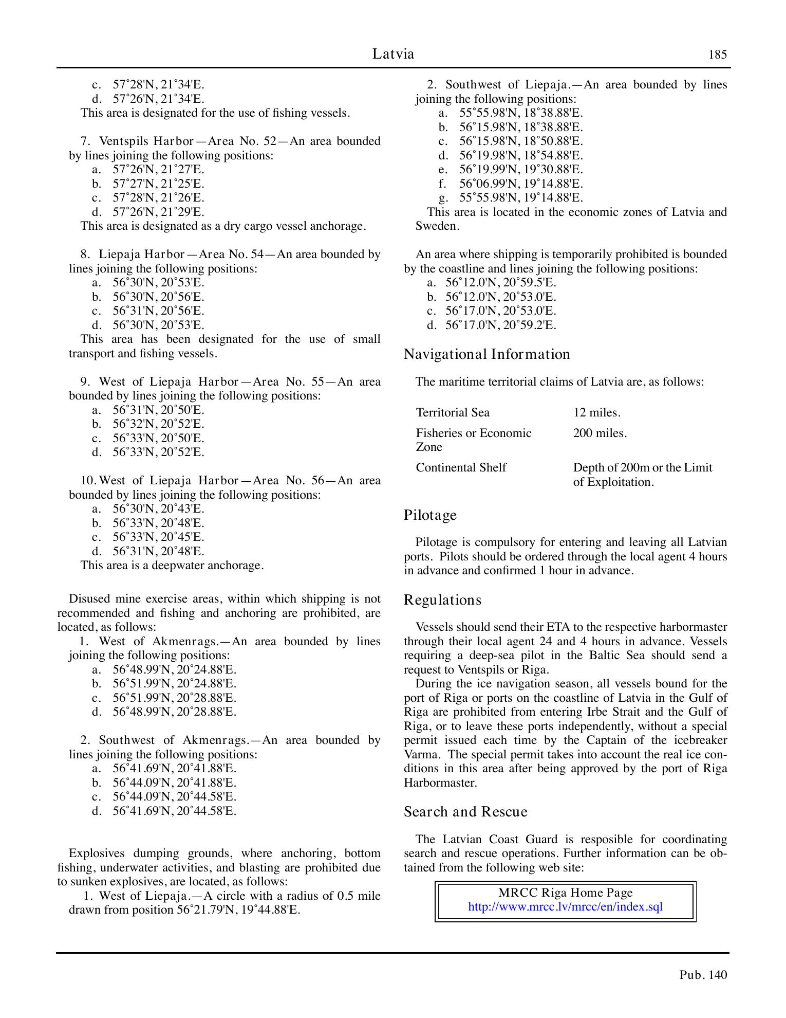 Sailing Directions (Planning Guide) North Atlantic Ocean, Baltic Sea, North Sea, and the Mediterranean Sea — страница 196