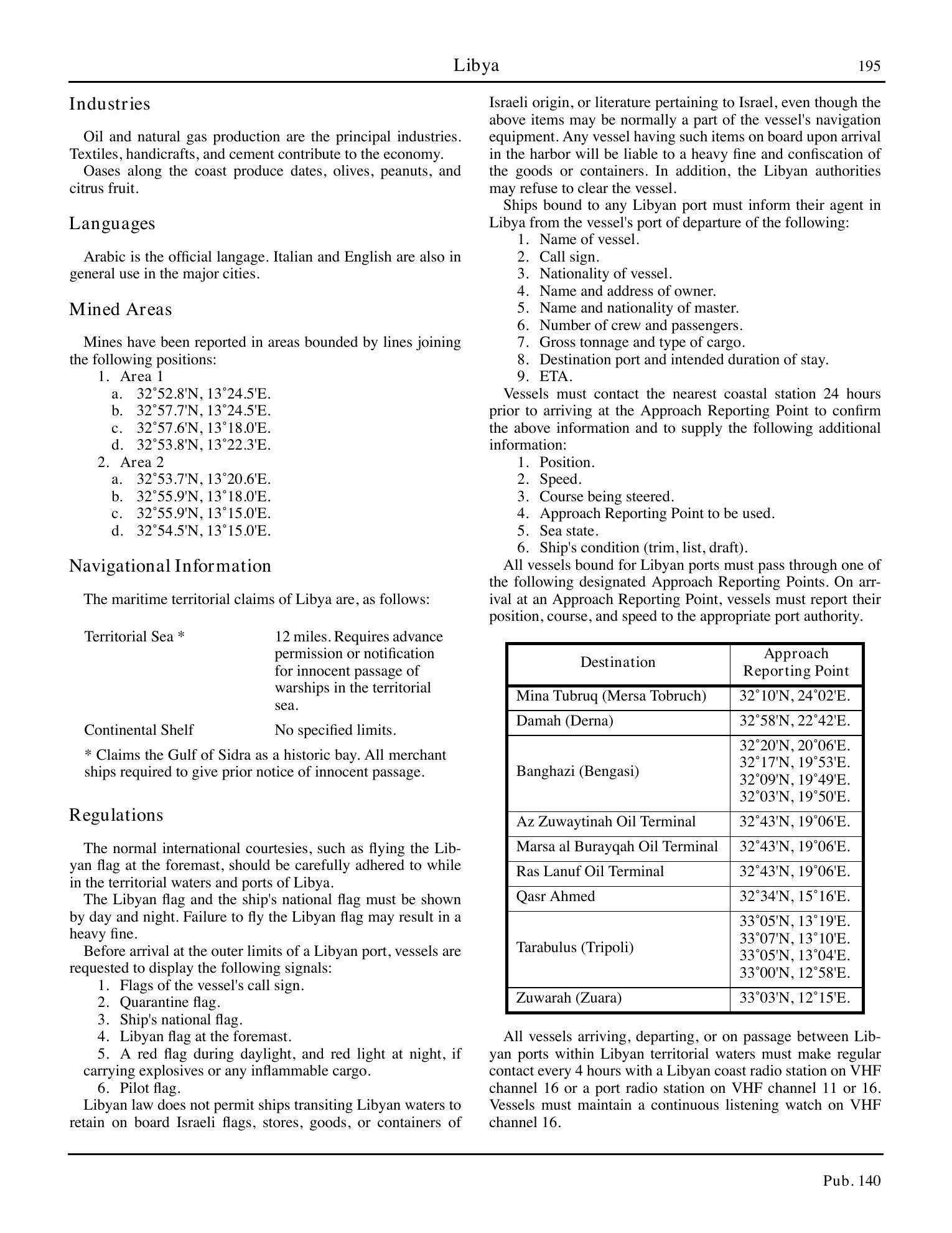 Sailing Directions (Planning Guide) North Atlantic Ocean, Baltic Sea, North Sea, and the Mediterranean Sea — страница 206