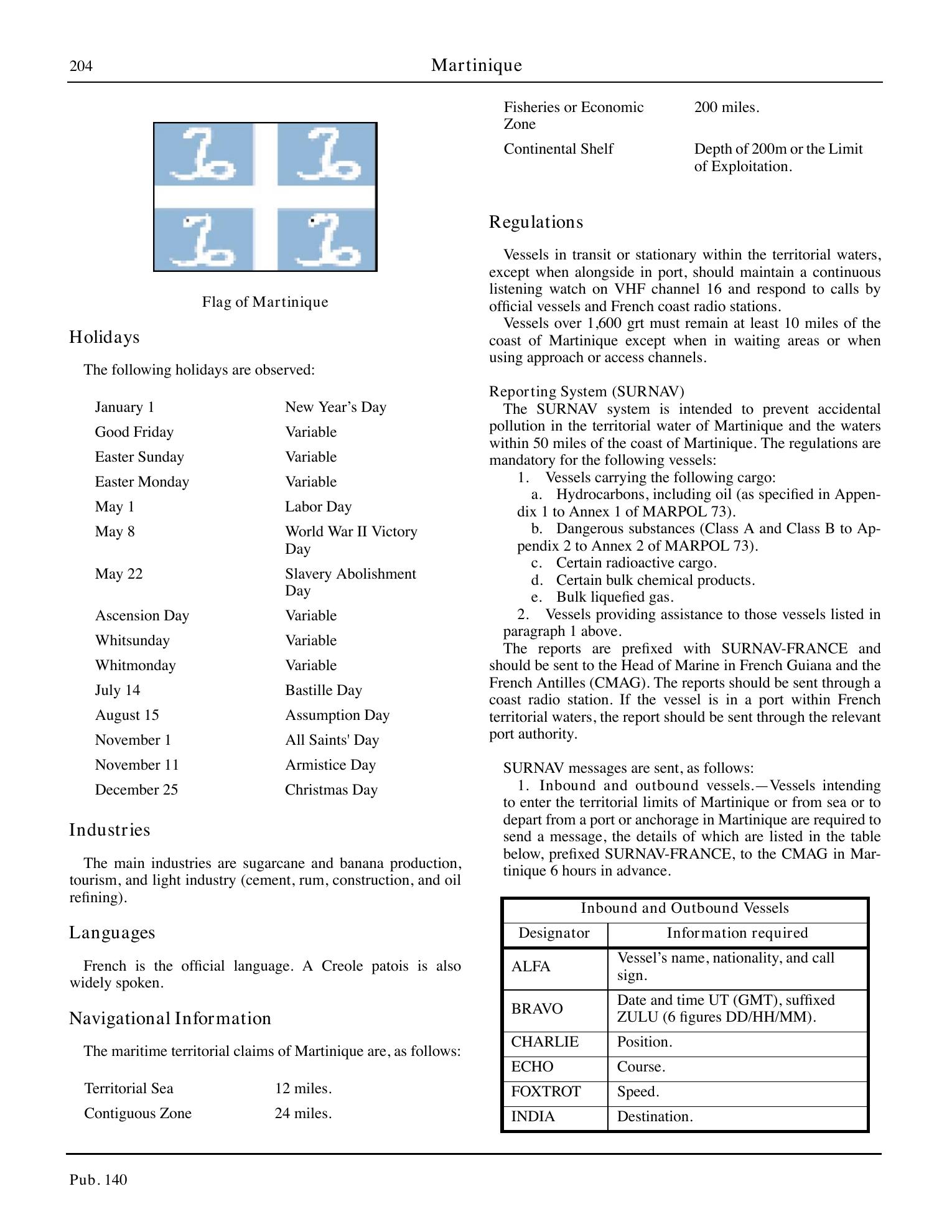 Sailing Directions (Planning Guide) North Atlantic Ocean, Baltic Sea, North Sea, and the Mediterranean Sea — страница 215