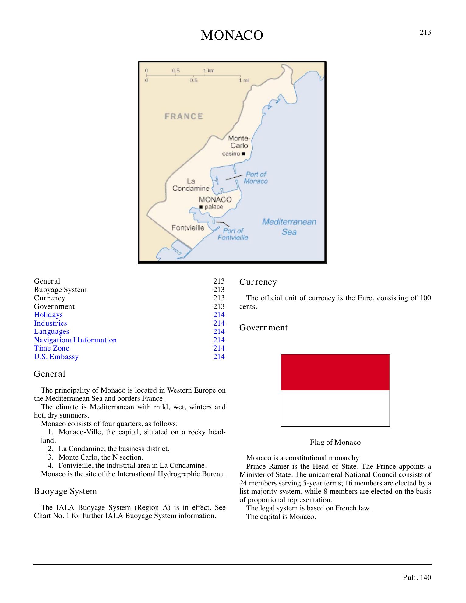 Sailing Directions (Planning Guide) North Atlantic Ocean, Baltic Sea, North Sea, and the Mediterranean Sea — страница 224