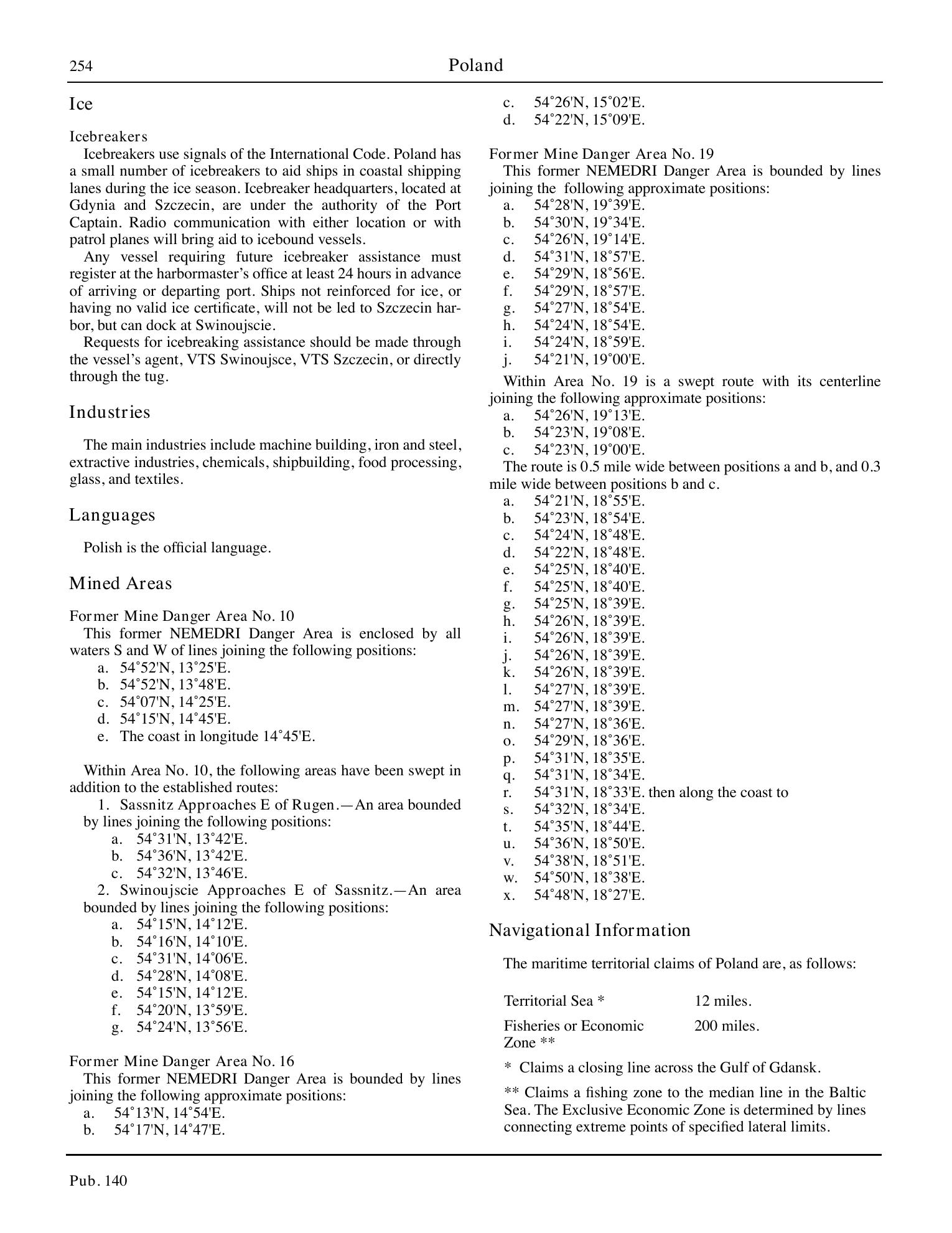 Sailing Directions (Planning Guide) North Atlantic Ocean, Baltic Sea, North Sea, and the Mediterranean Sea — страница 265