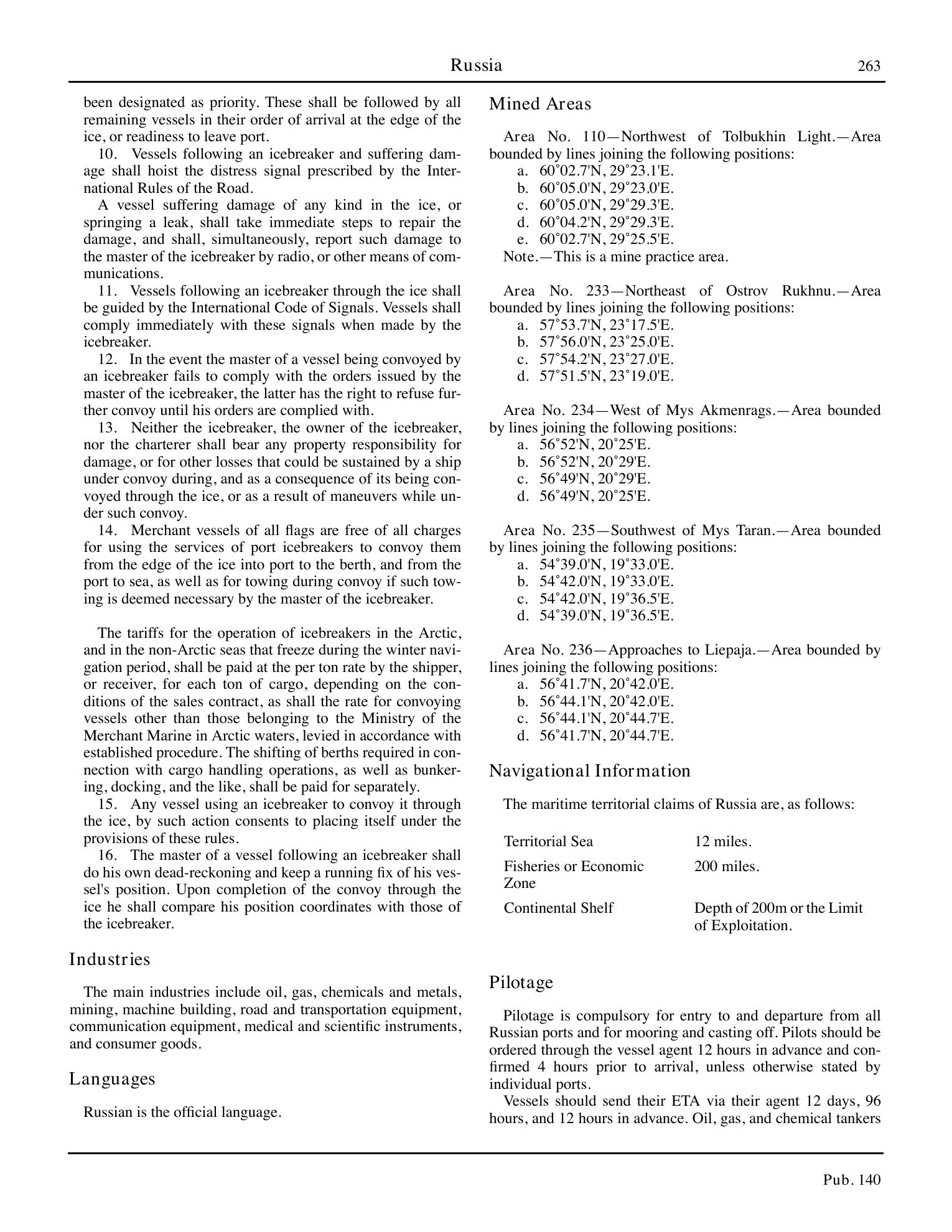 Sailing Directions (Planning Guide) North Atlantic Ocean, Baltic Sea, North Sea, and the Mediterranean Sea — страница 274