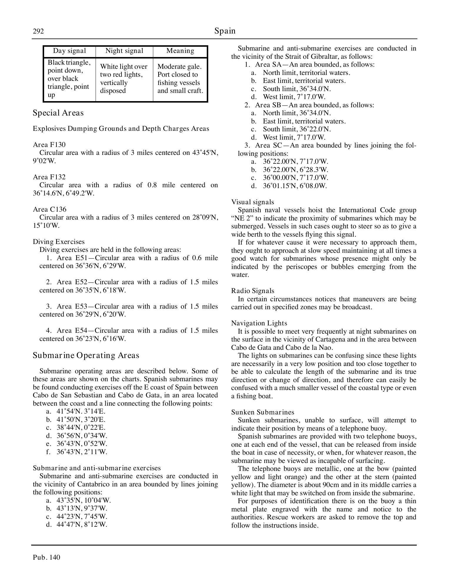 Sailing Directions (Planning Guide) North Atlantic Ocean, Baltic Sea, North Sea, and the Mediterranean Sea — страница 303
