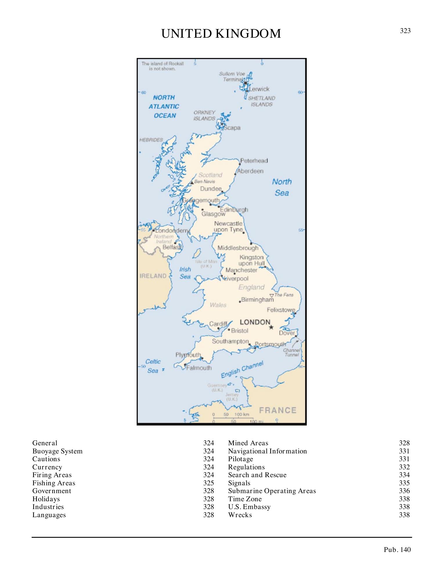 Sailing Directions (Planning Guide) North Atlantic Ocean, Baltic Sea, North Sea, and the Mediterranean Sea — страница 334
