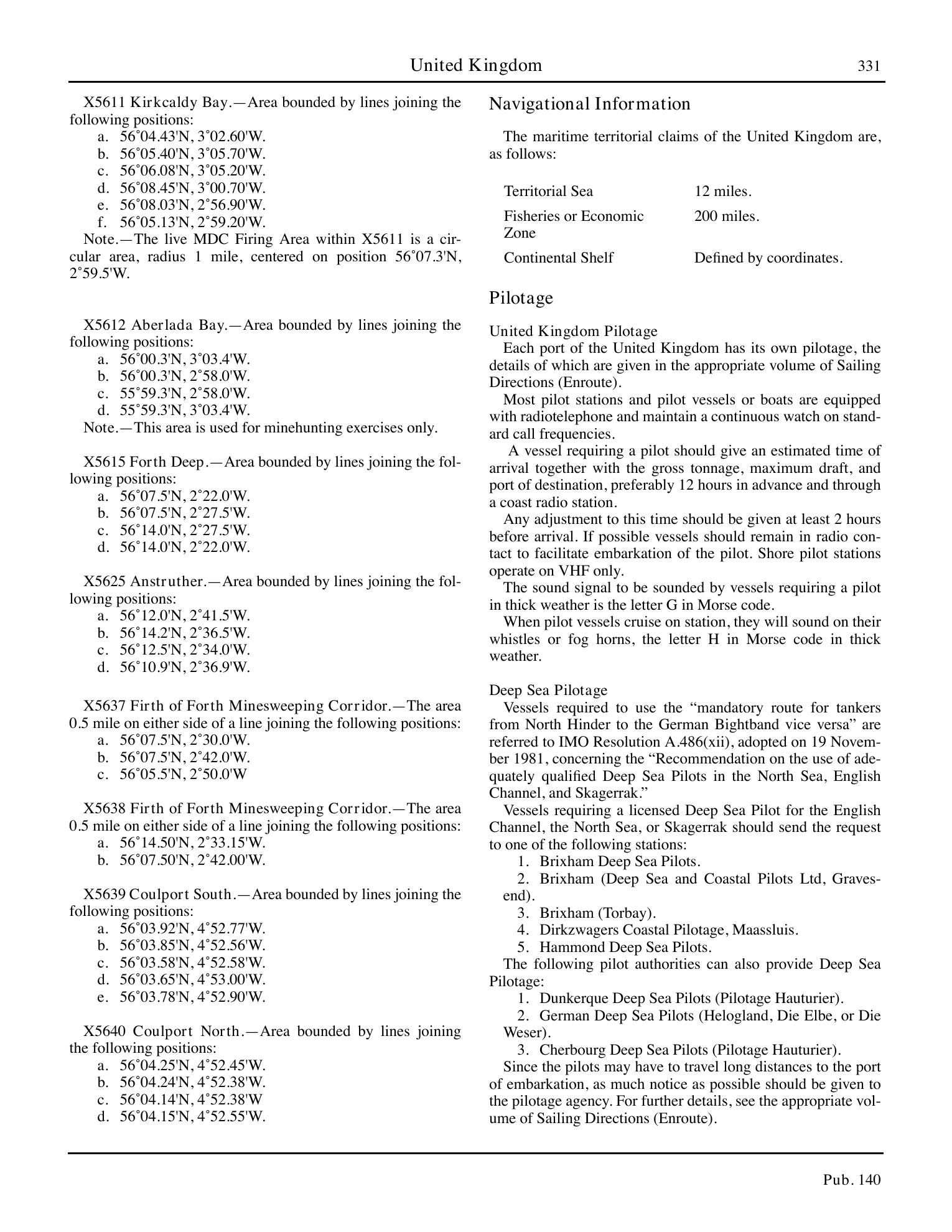 Sailing Directions (Planning Guide) North Atlantic Ocean, Baltic Sea, North Sea, and the Mediterranean Sea — страница 342