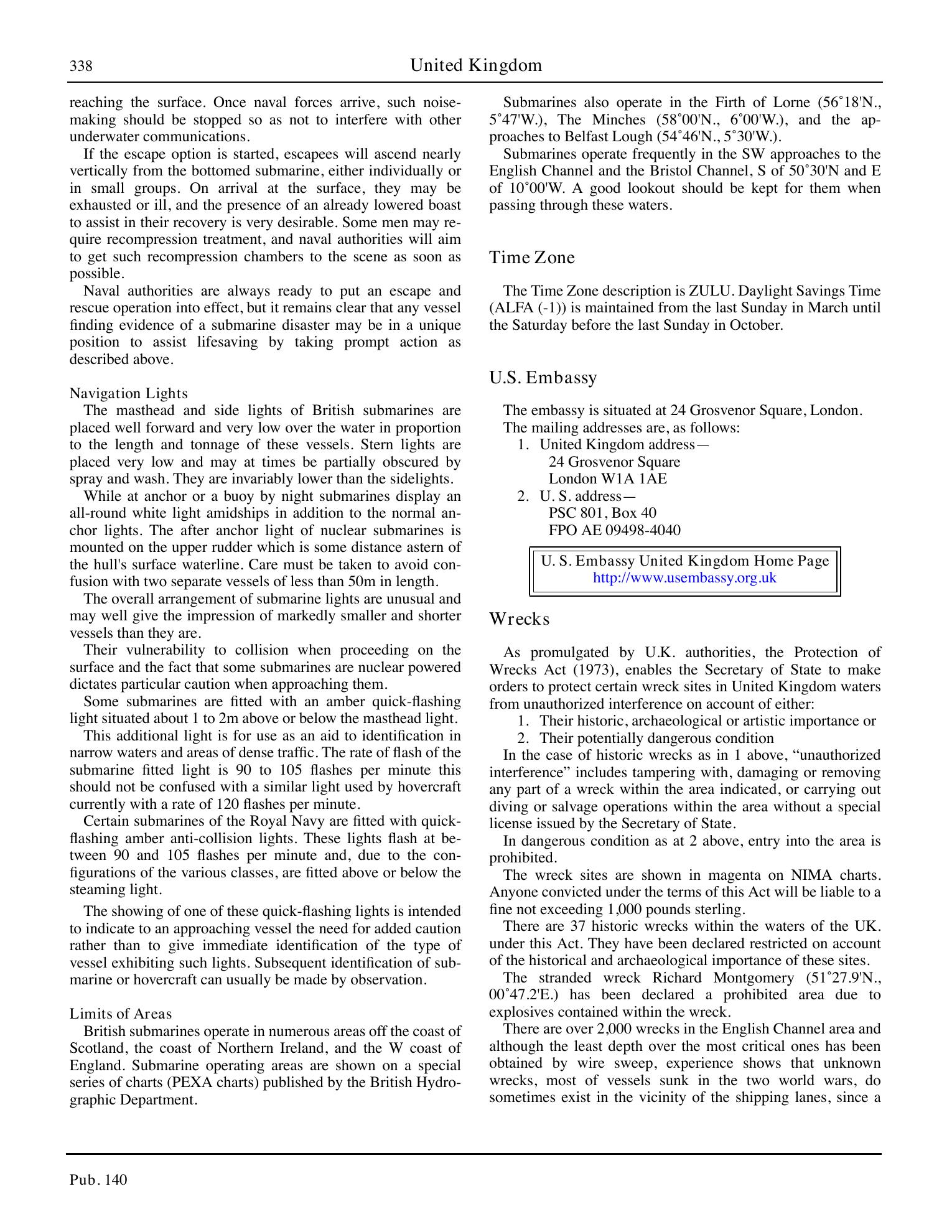 Sailing Directions (Planning Guide) North Atlantic Ocean, Baltic Sea, North Sea, and the Mediterranean Sea — страница 349