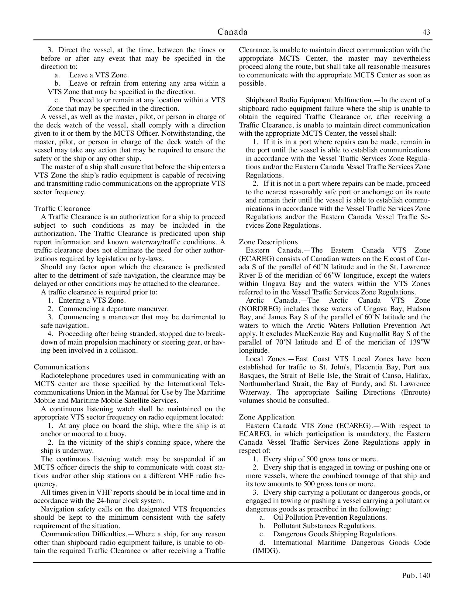 Sailing Directions (Planning Guide) North Atlantic Ocean, Baltic Sea, North Sea, and the Mediterranean Sea — страница 54