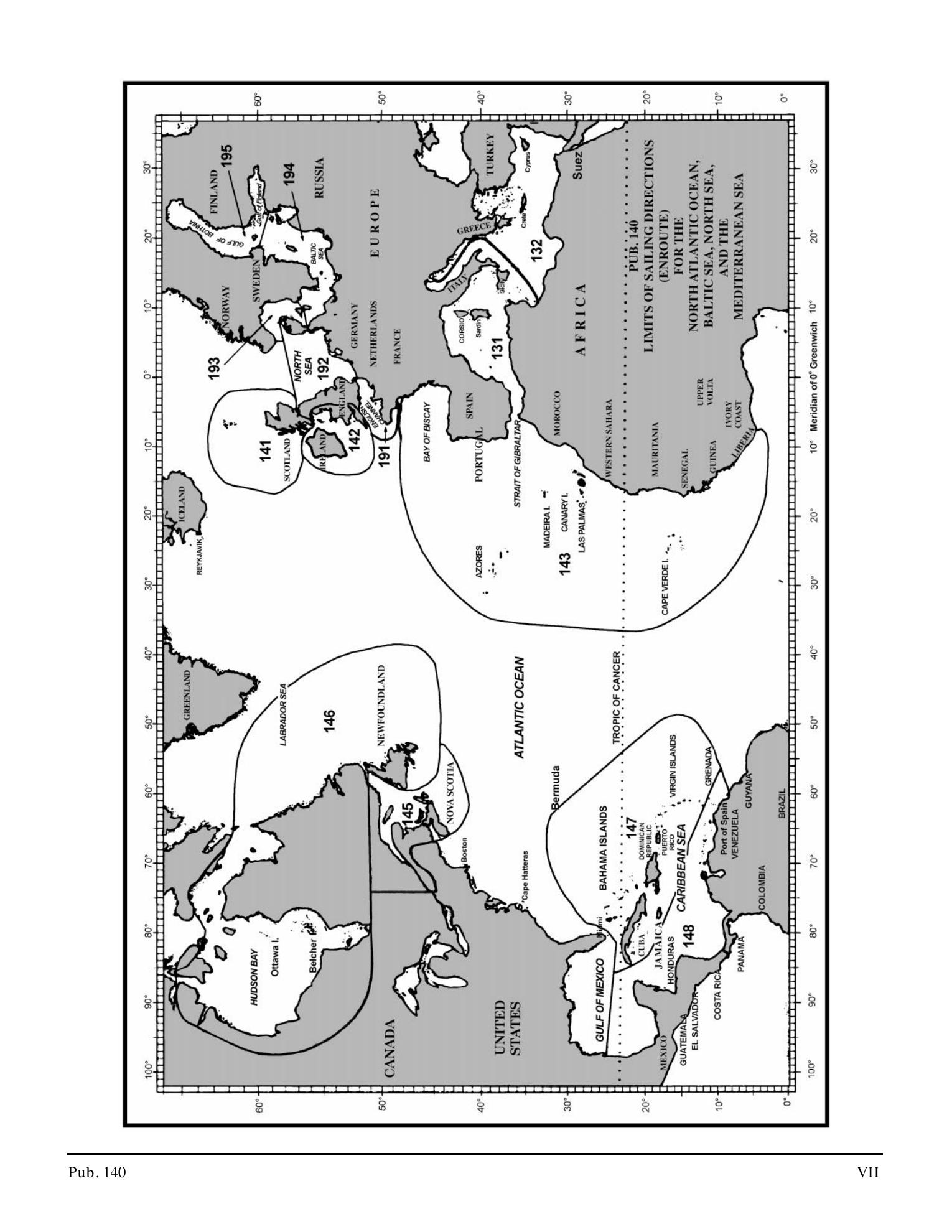 Sailing Directions (Planning Guide) North Atlantic Ocean, Baltic Sea, North Sea, and the Mediterranean Sea — страница 6