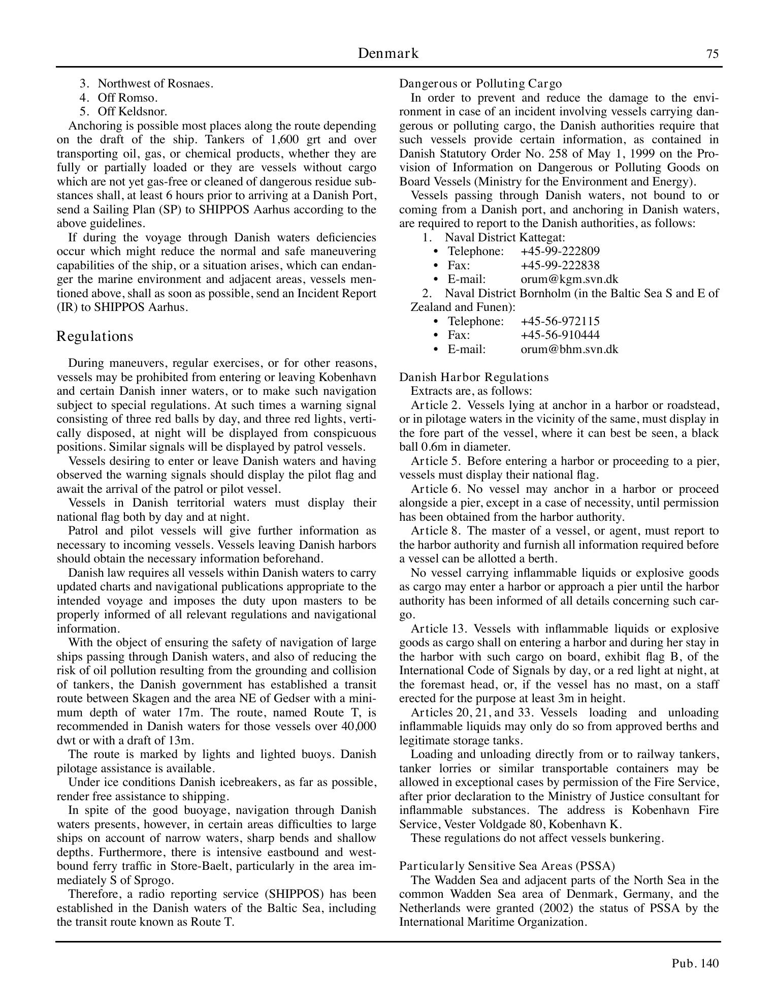 Sailing Directions (Planning Guide) North Atlantic Ocean, Baltic Sea, North Sea, and the Mediterranean Sea — страница 86