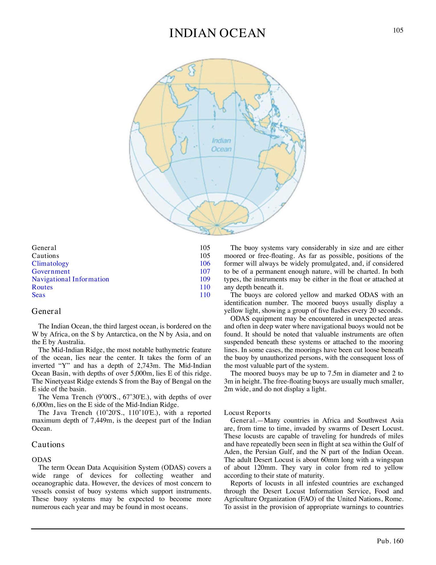 Sailing Directions (Planning Guide) South Atlantic Ocean and Indian Ocean — страница 116