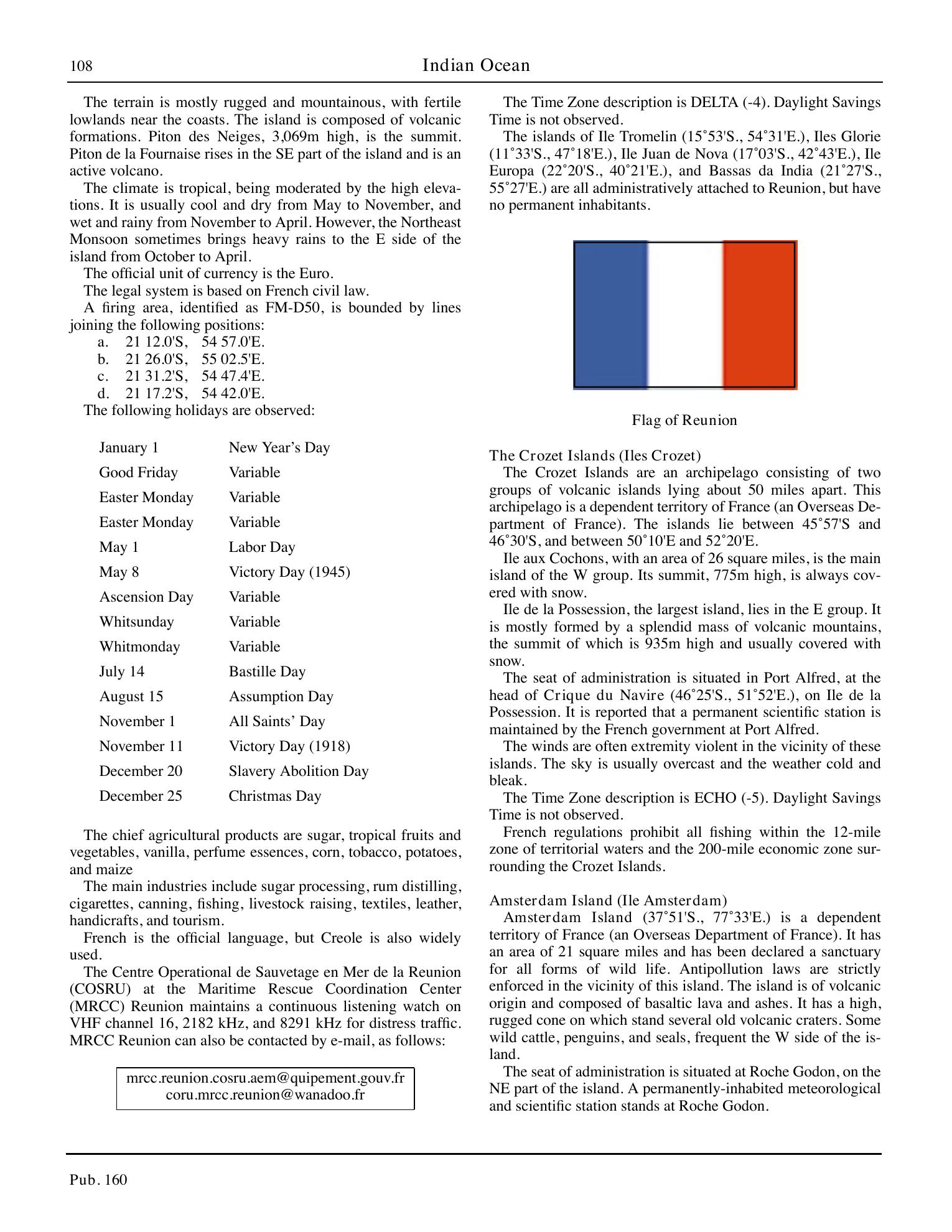 Sailing Directions (Planning Guide) South Atlantic Ocean and Indian Ocean — страница 119