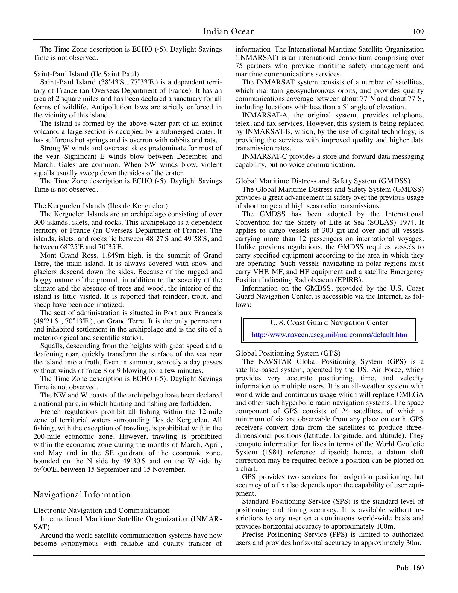 Sailing Directions (Planning Guide) South Atlantic Ocean and Indian Ocean — страница 120