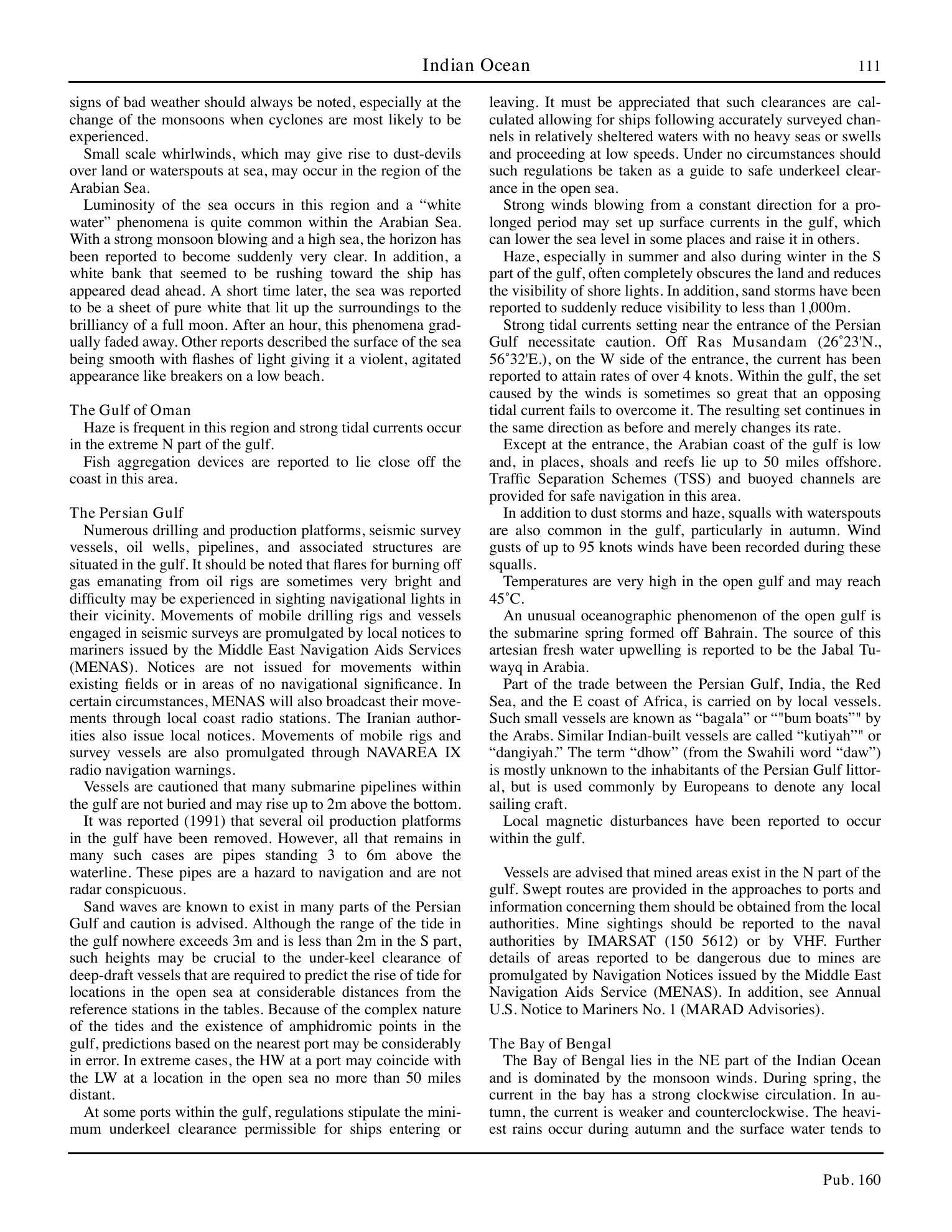 Sailing Directions (Planning Guide) South Atlantic Ocean and Indian Ocean — страница 122