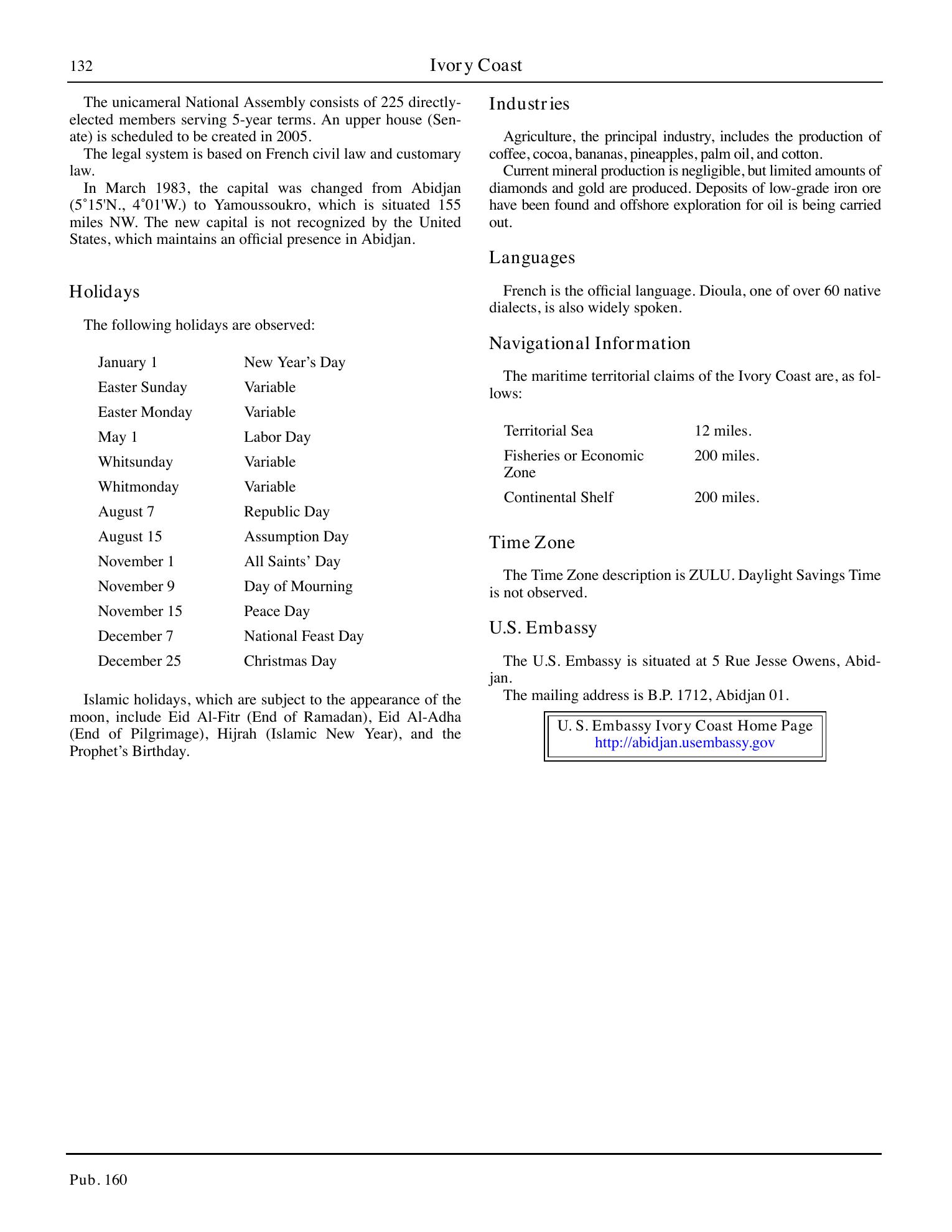 Sailing Directions (Planning Guide) South Atlantic Ocean and Indian Ocean — страница 143