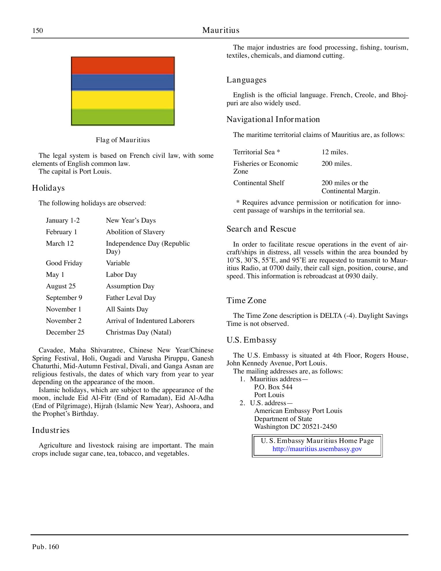 Sailing Directions (Planning Guide) South Atlantic Ocean and Indian Ocean — страница 161