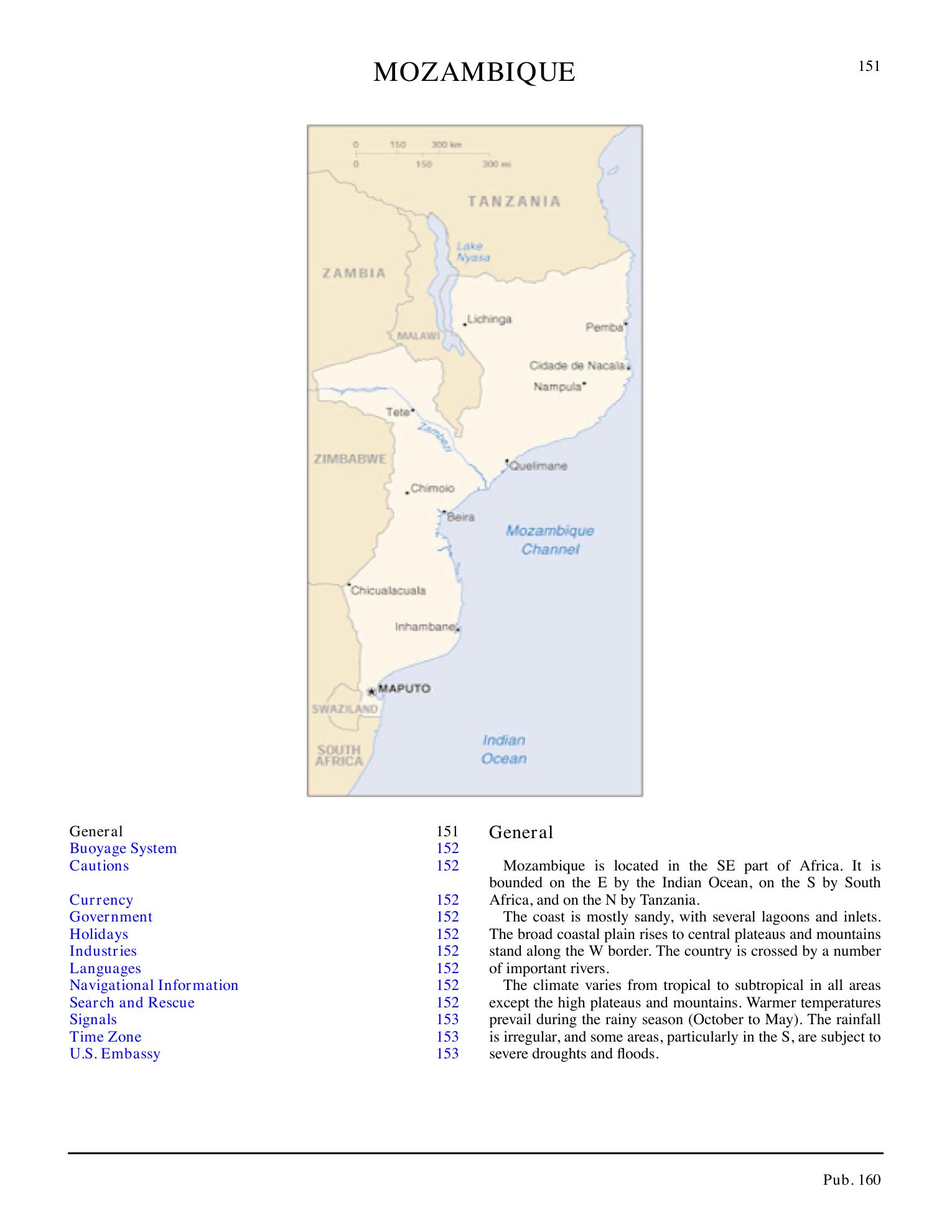 Sailing Directions (Planning Guide) South Atlantic Ocean and Indian Ocean — страница 162