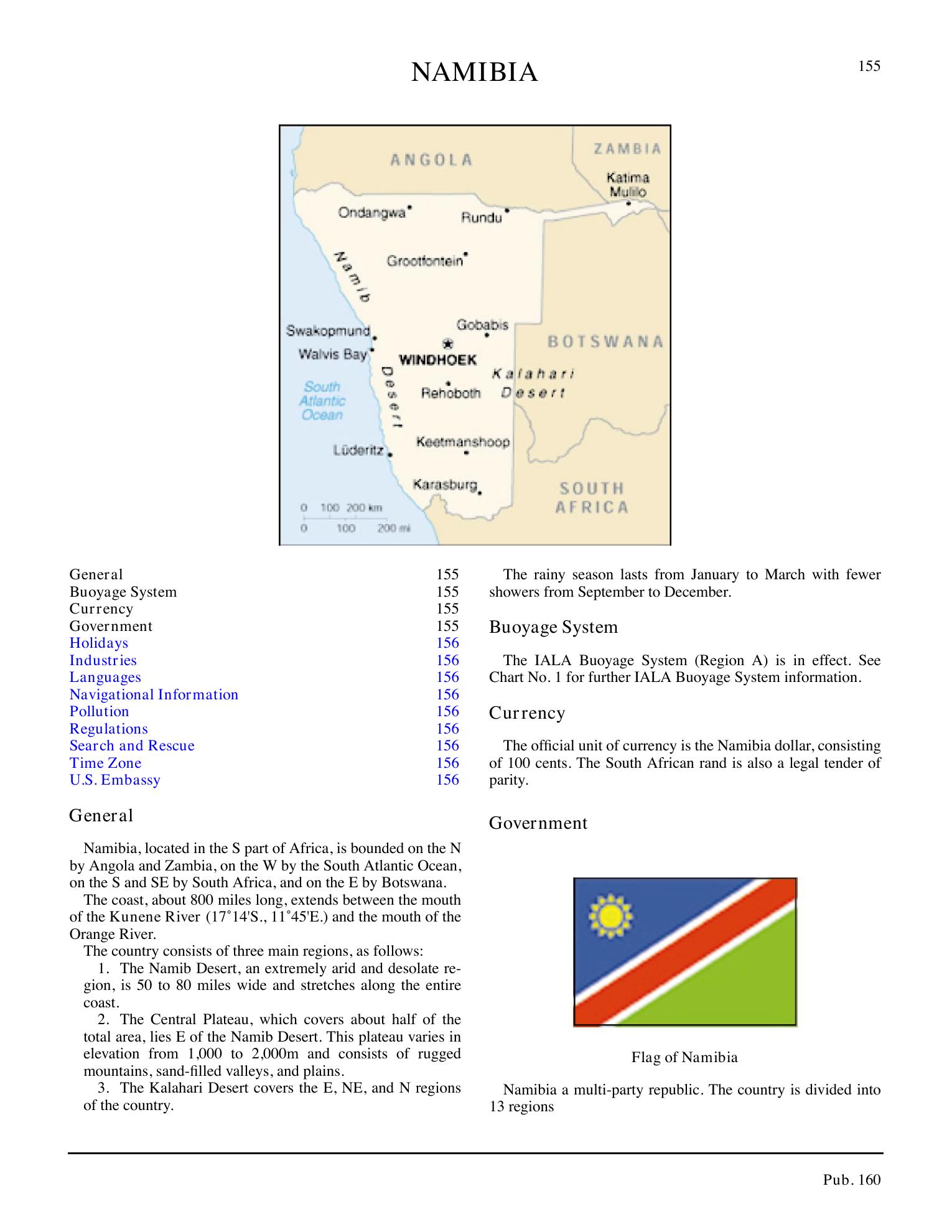 Sailing Directions (Planning Guide) South Atlantic Ocean and Indian Ocean — страница 166