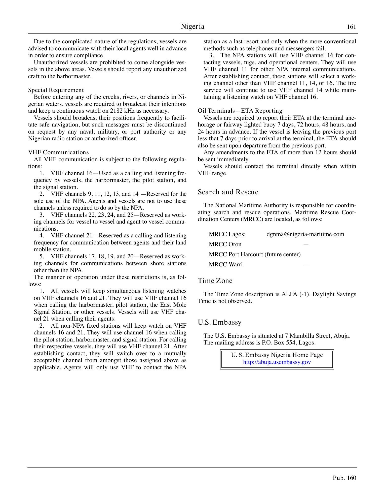 Sailing Directions (Planning Guide) South Atlantic Ocean and Indian Ocean — страница 172