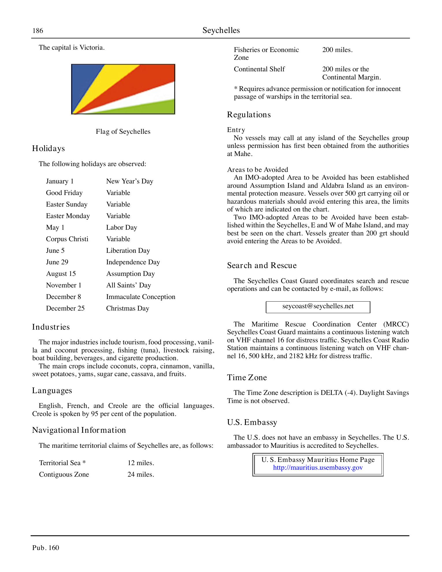 Sailing Directions (Planning Guide) South Atlantic Ocean and Indian Ocean — страница 197