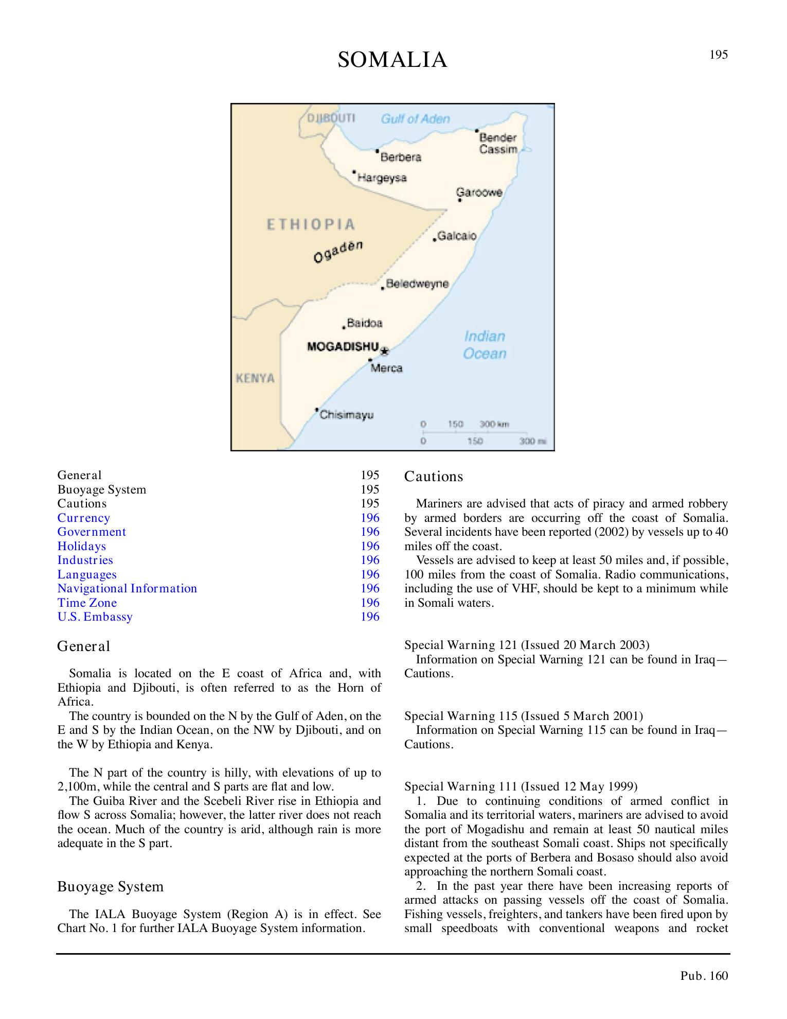 Sailing Directions (Planning Guide) South Atlantic Ocean and Indian Ocean — страница 206