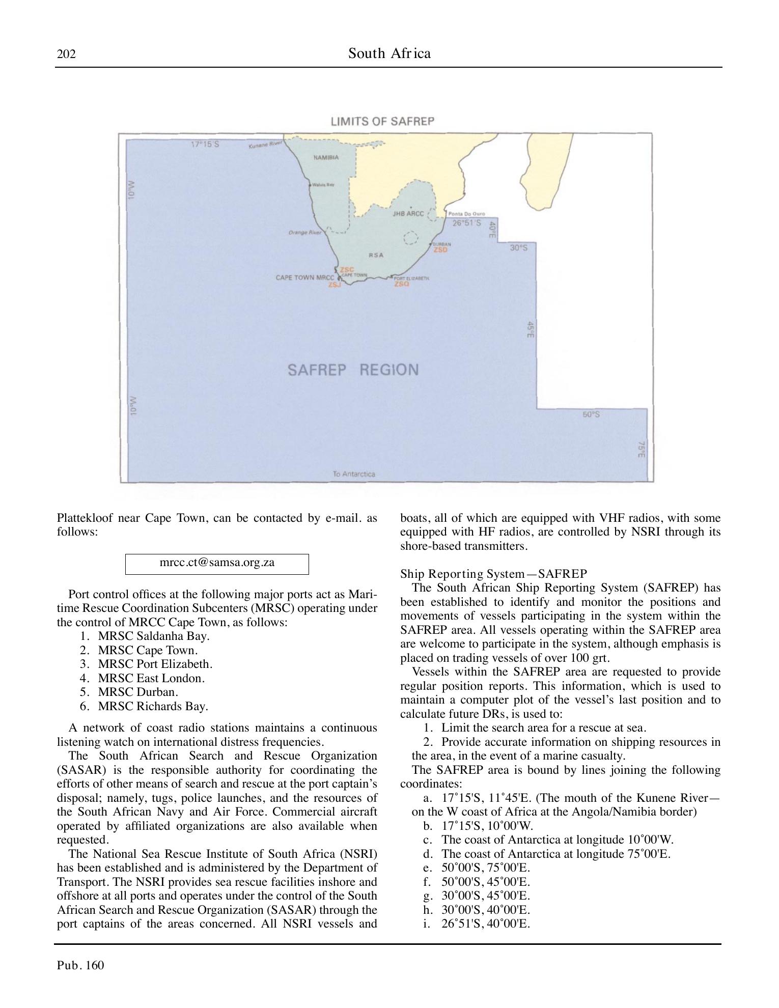 Sailing Directions (Planning Guide) South Atlantic Ocean and Indian Ocean — страница 213