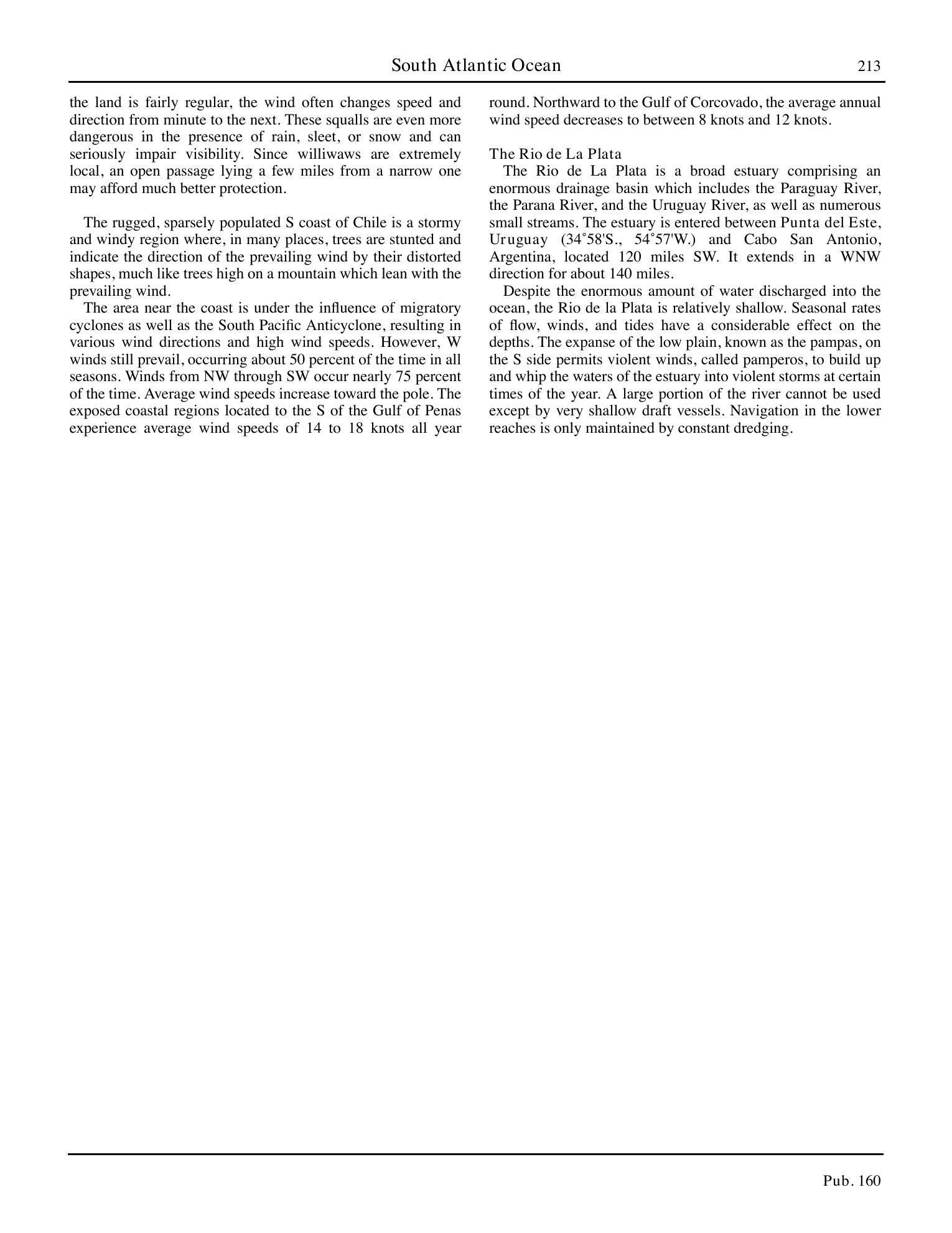 Sailing Directions (Planning Guide) South Atlantic Ocean and Indian Ocean — страница 224