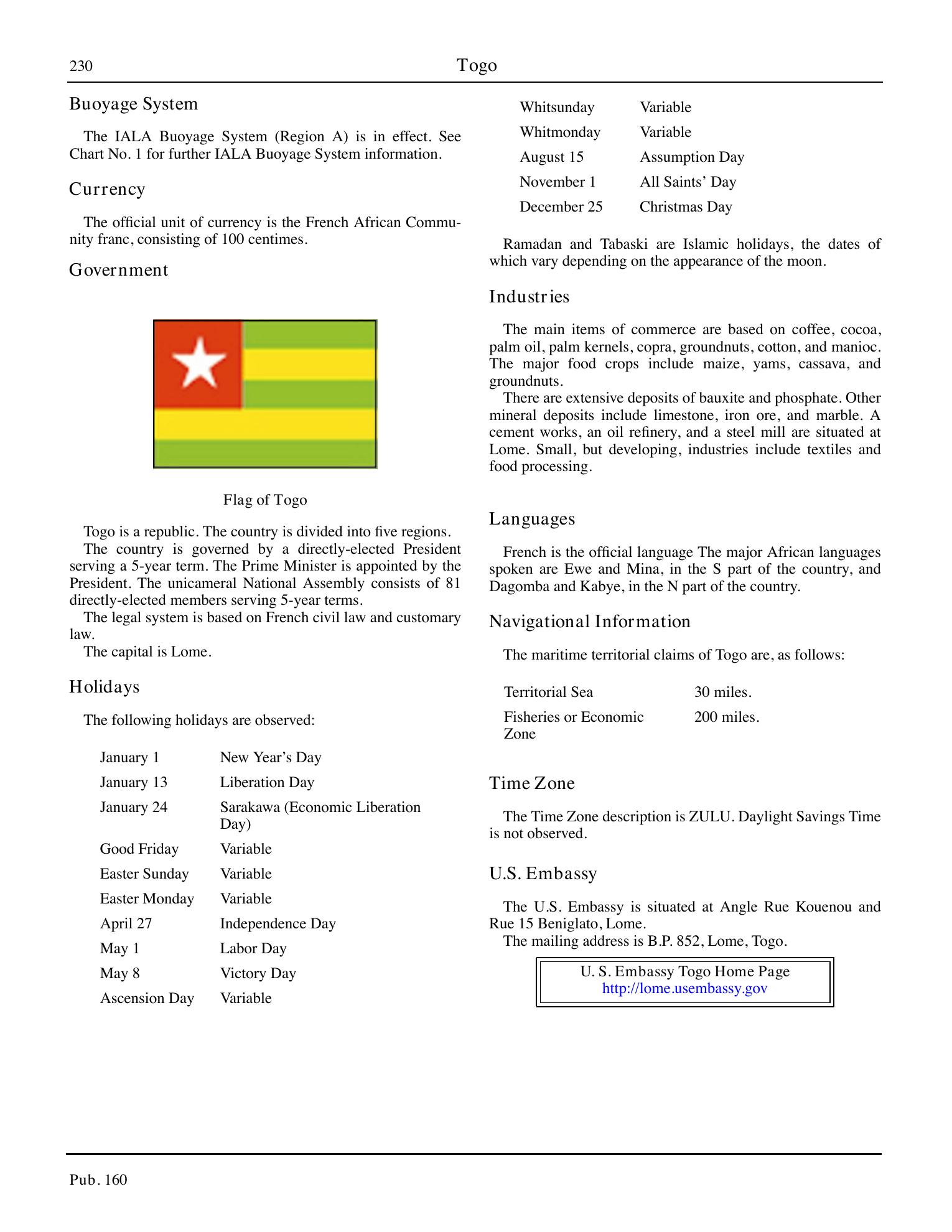 Sailing Directions (Planning Guide) South Atlantic Ocean and Indian Ocean — страница 241